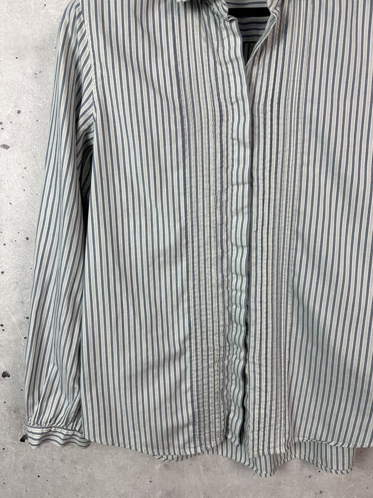 Uniqlo Uniqlo Ines De La Fressage Stripped Long Sleeve Shirt Size M / US 6-8 / IT 42-44 - 4 Thumbnail