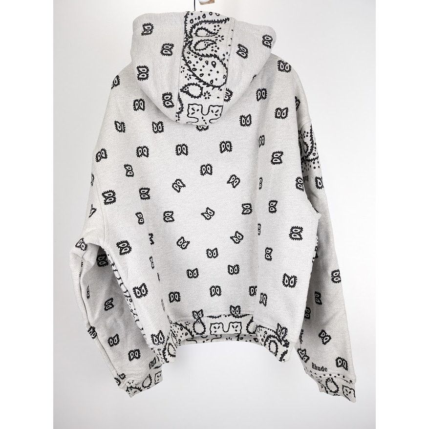 Rhude o1rshd1 Rhude Bandana Hoodie in Heather Grey Size US L / EU 52-54 / 3 - 11 Thumbnail