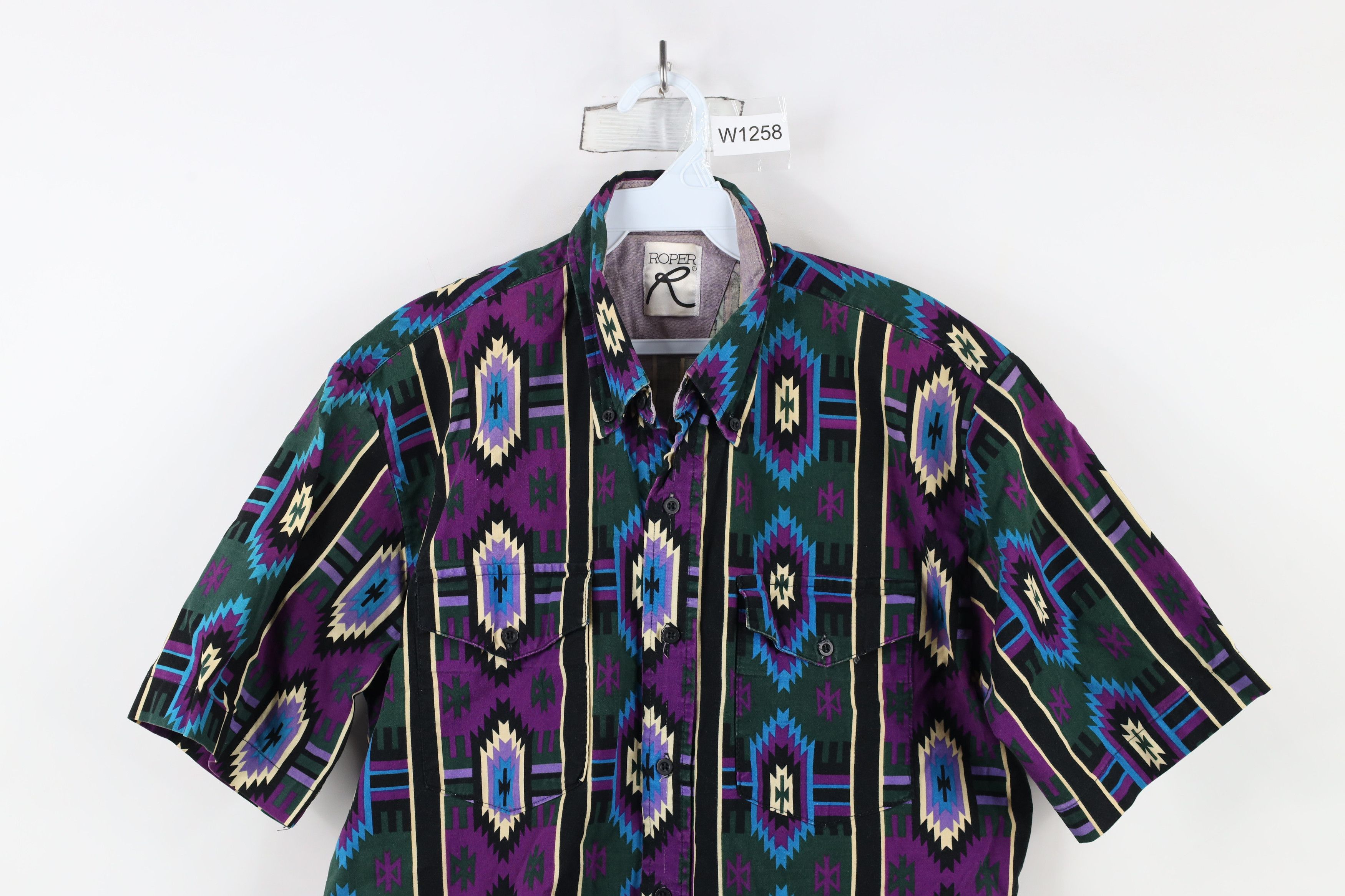 Vintage Vintage 90s Streetwear Southwestern Western Button Shirt Size US L / EU 52-54 / 3 - 2 Thumbnail
