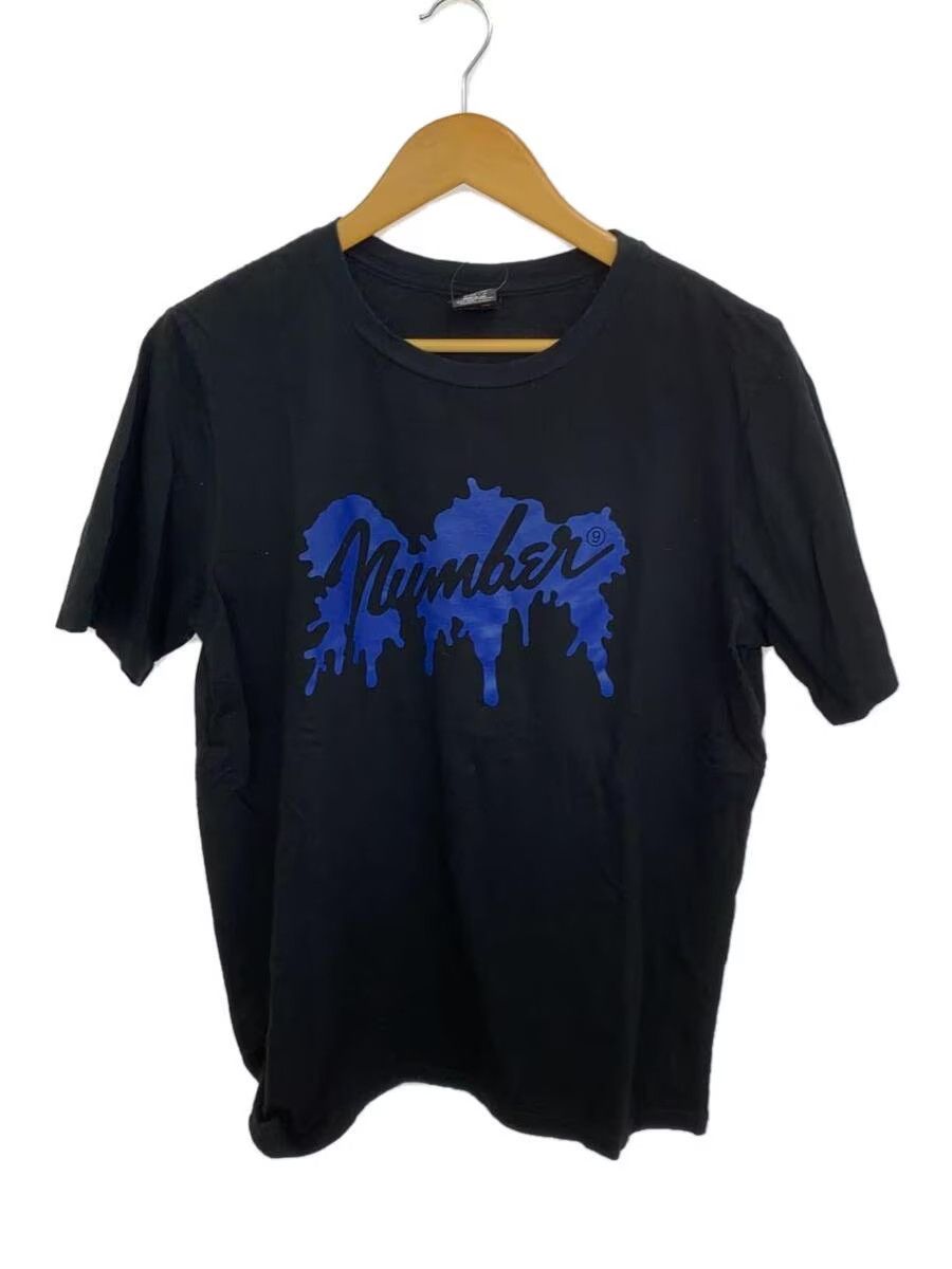 image of Number N Ine Fender Paint Tee in Black, Men's (Size XL)