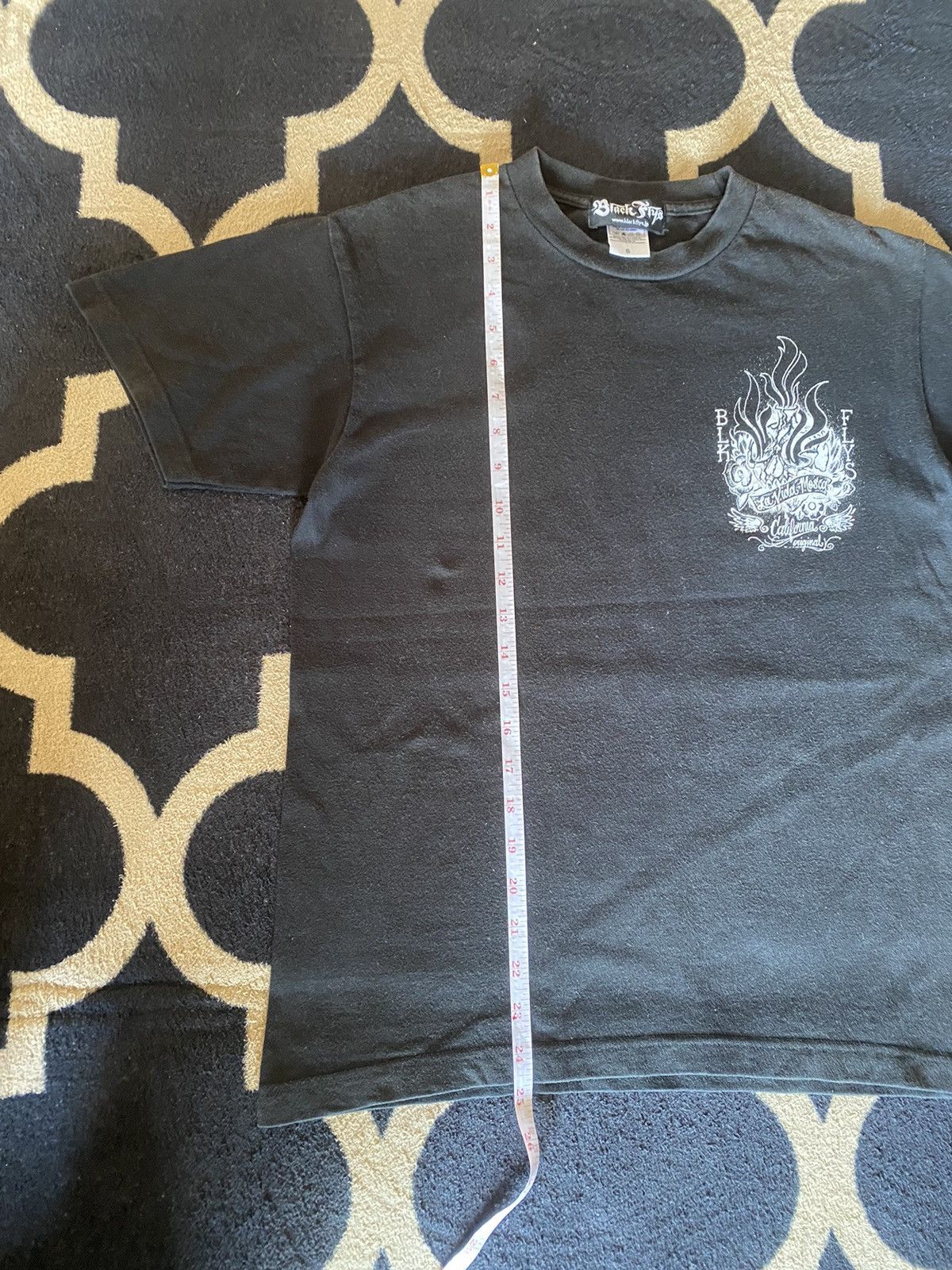 Japanese Brand Black Flys Affliction Style T-Shirt Size US S / EU 44-46 / 1 - 7 Thumbnail