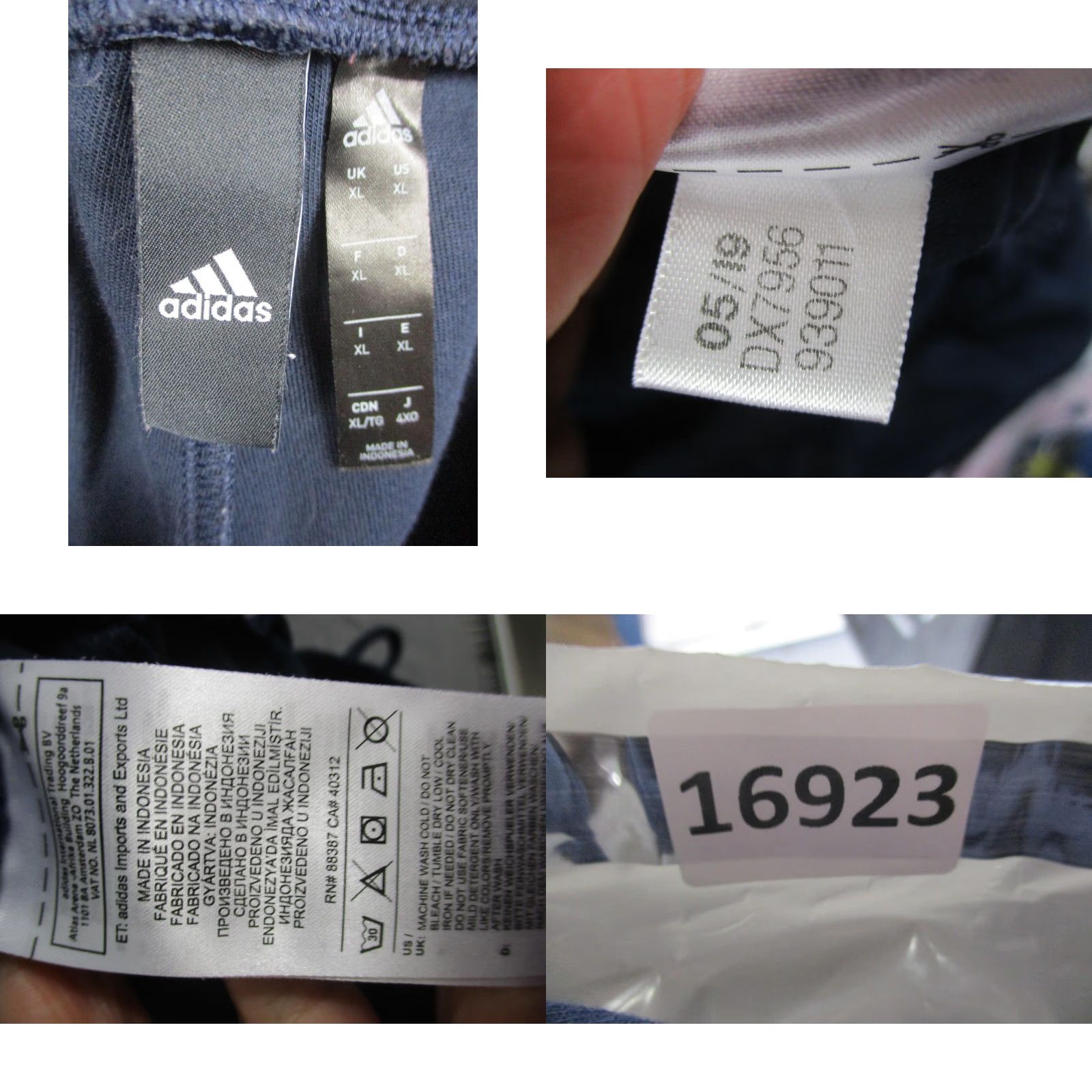 Adidas Adidas Pants Mens XL Joggers Athletic Tapered DX7956 Cuffed Navy Blue Sports Everydaywear Mens Size US 36 / EU 52 - 8 Thumbnail