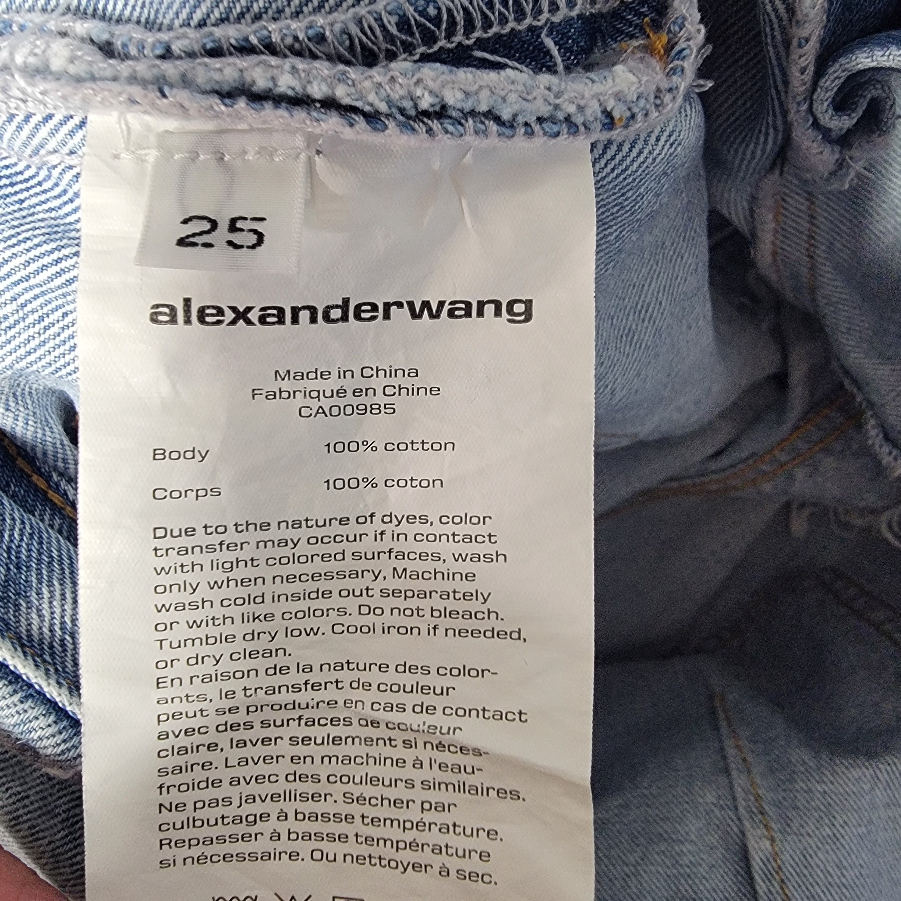 Alexander Wang Alexander Wang Denim Jacket Cut Off Shorts Skort Wrap Size 25" / US 0 / IT 36 - 5 Thumbnail