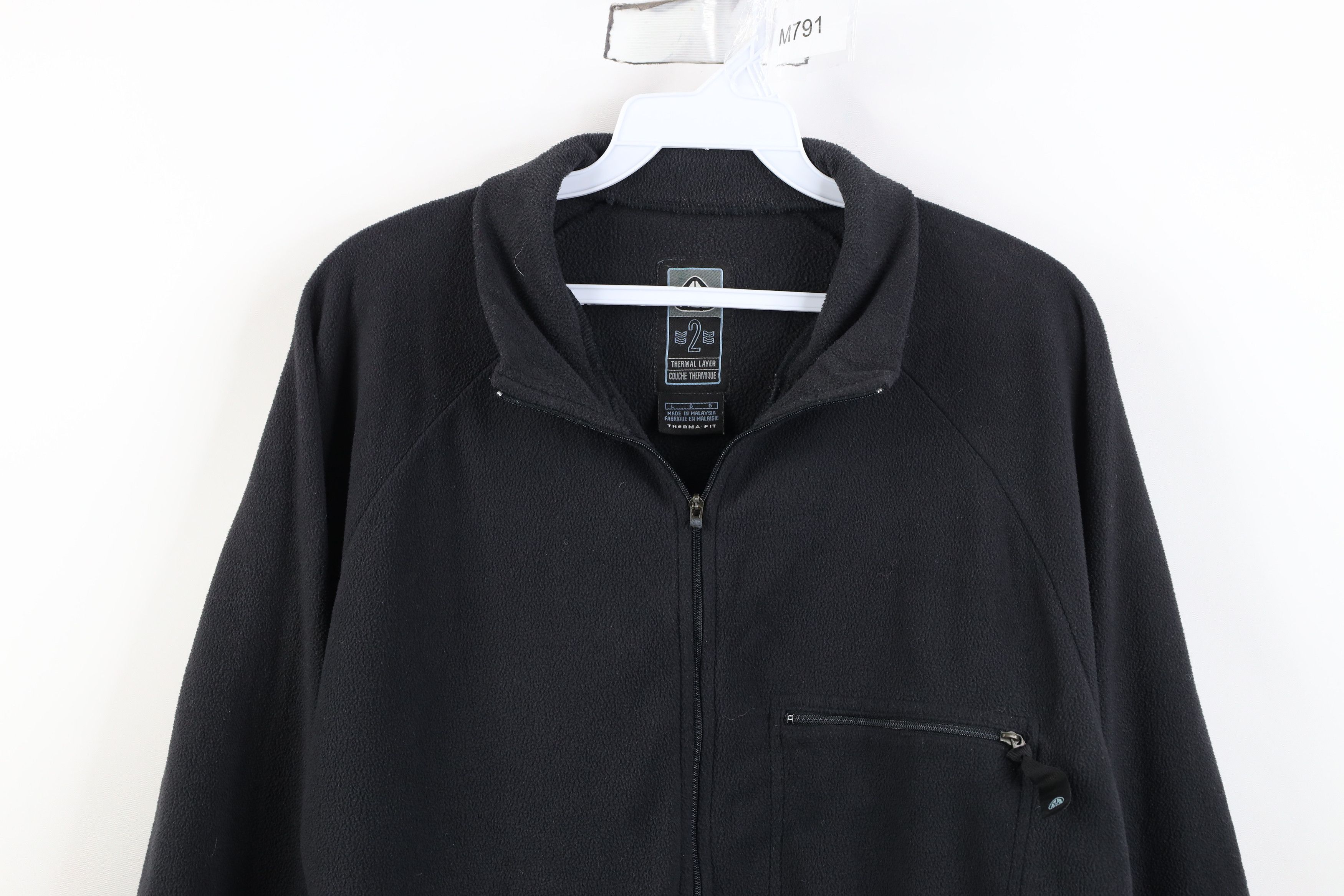 Nike Vintage Nike ACG Mini Swoosh Half Zip Fleece Sweater Black Size US L / EU 52-54 / 3 - 2 Thumbnail