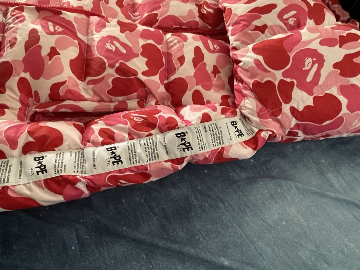 Bape A bathing ape (bape) pink puffer jacket Size US XL / EU 56 / 4 - 5 Thumbnail