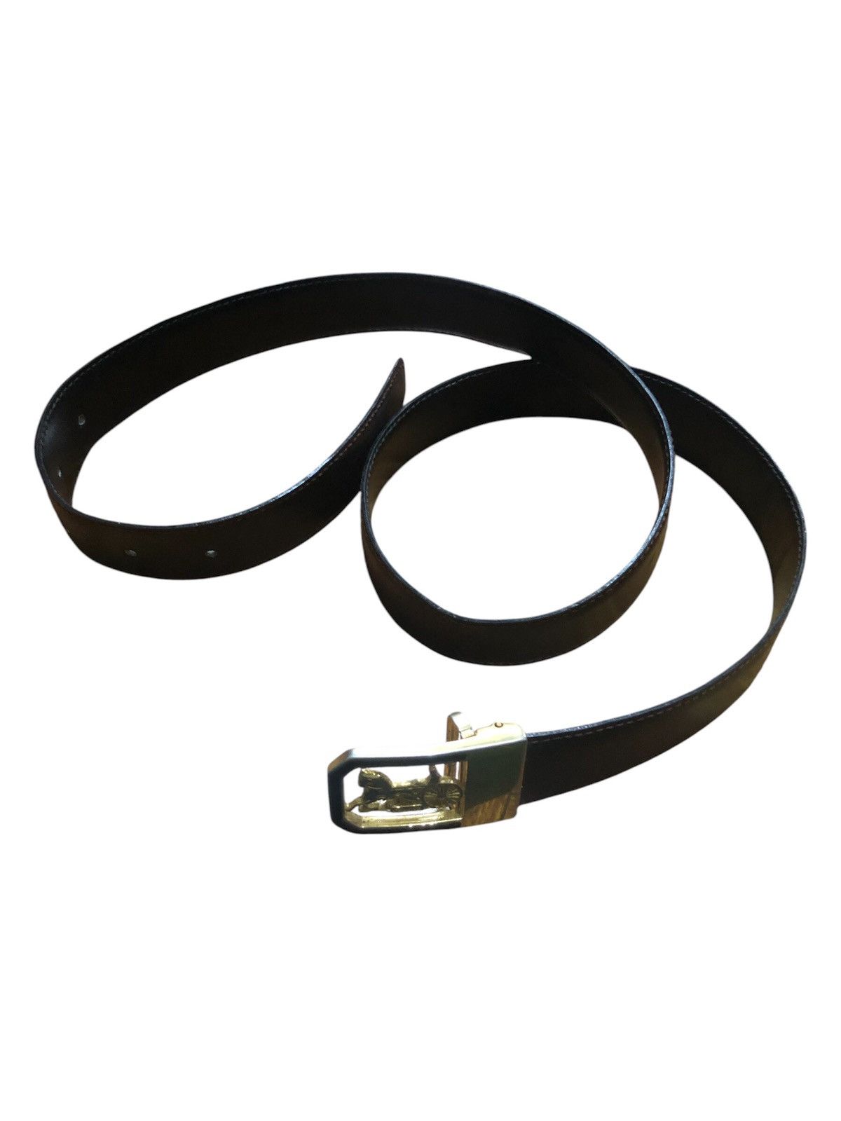 Celine × Designer Vintage Celine Leather Belt (unisex) Size 30 - 11 Thumbnail