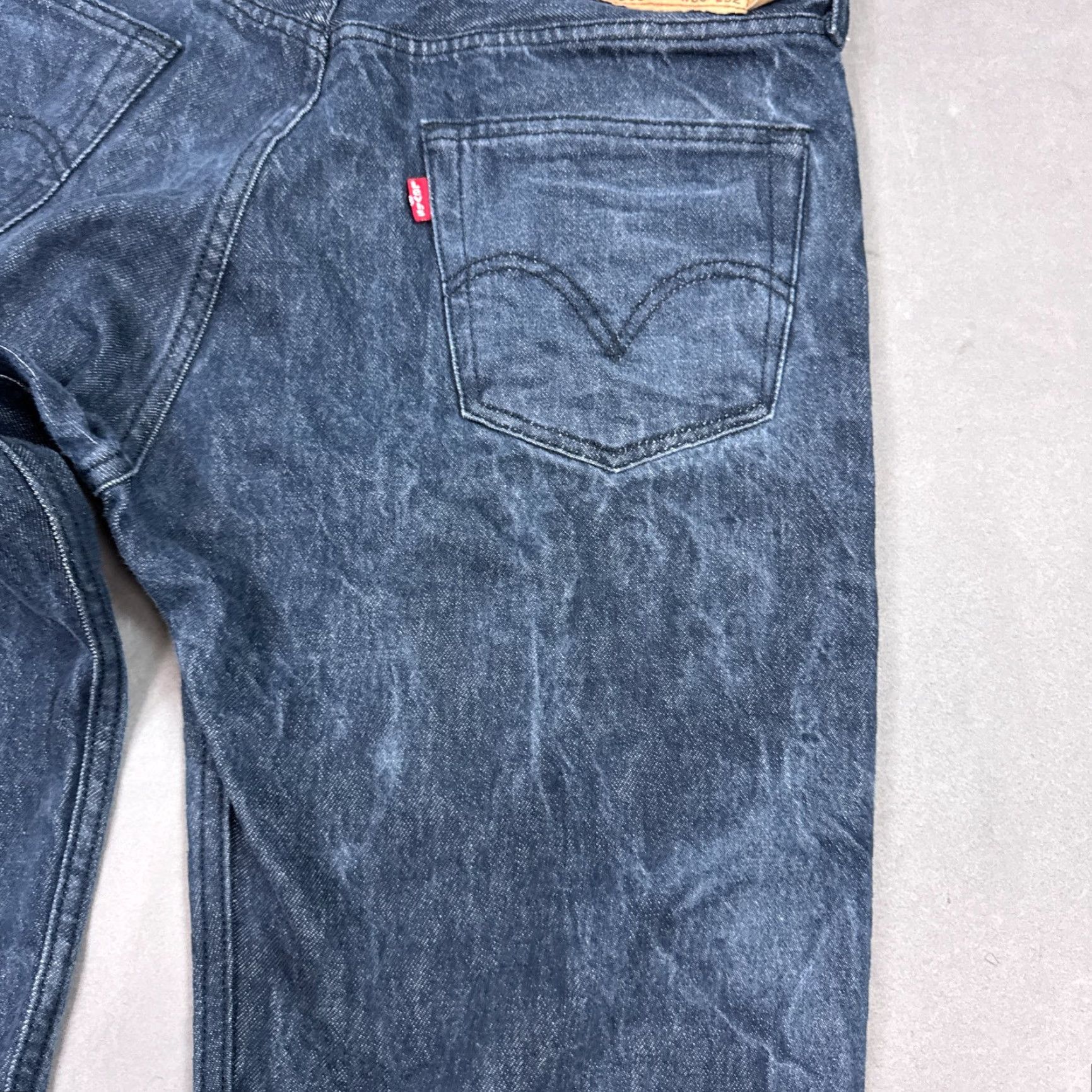 Levi's Levi's 501 Jeans Mens 34x30 Blue Denim Pants Button Fly Dark Faded Jeans Regular Men Size US 36 / EU 52 - 7 Thumbnail