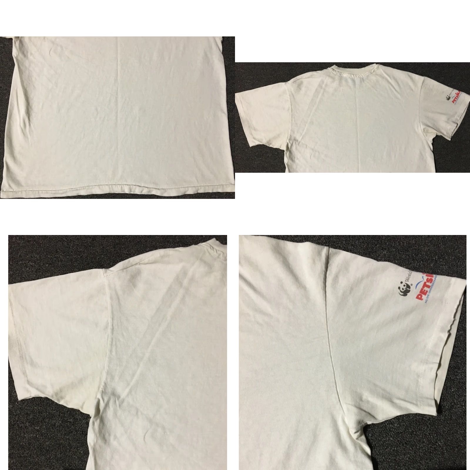 Vintage VINTAGE 90s Project For The Preservation Of Animals T-Shirt M White Distressed Grunge Hip Hop Pet Mascots Mens Size US M / EU 48-50 / 2 - 9 Thumbnail