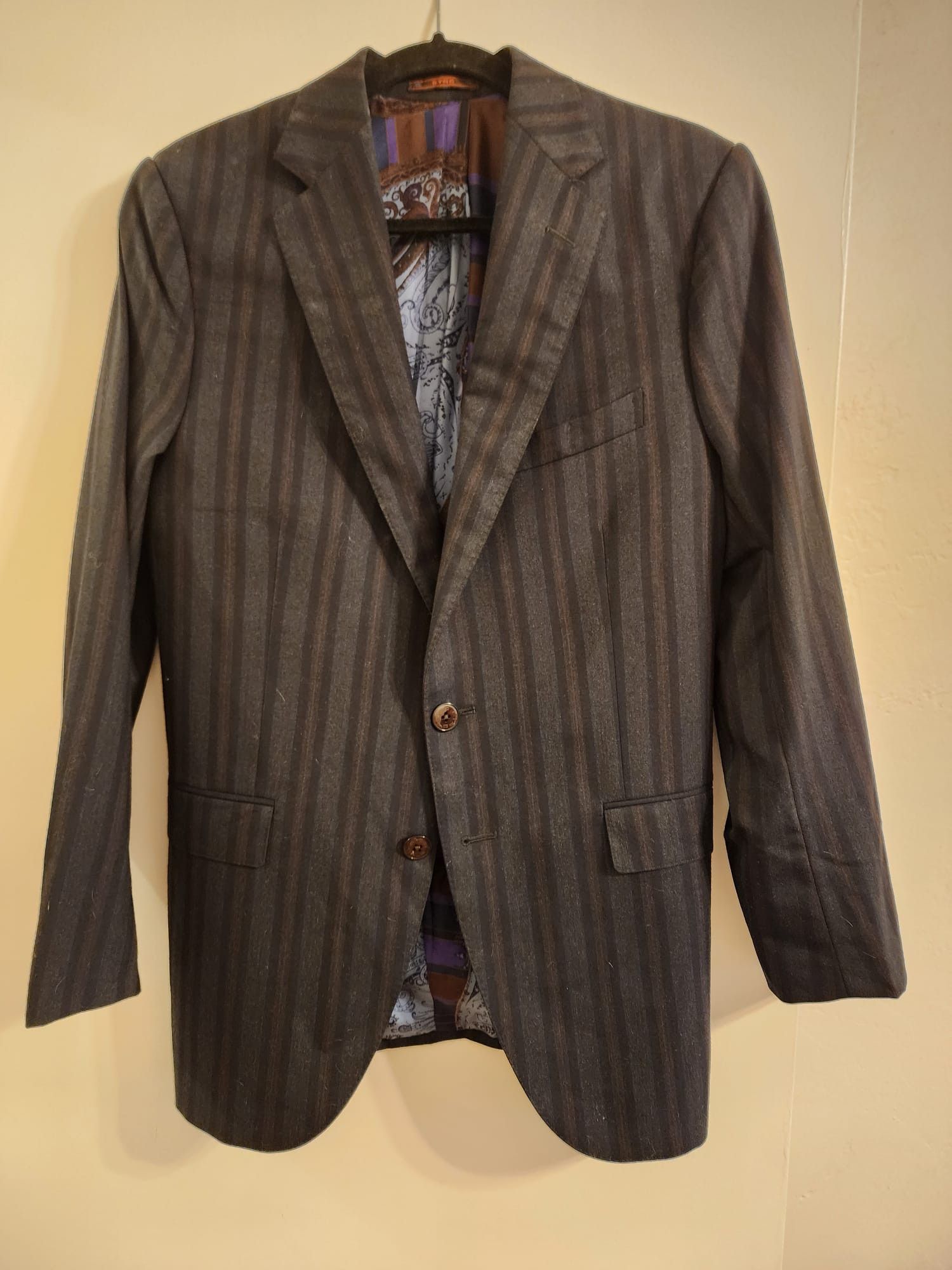 Etro Etro Dark Gray Stripe Suit 38R NWOT Size 38R - 1 Thumbnail