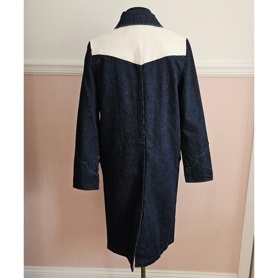 Levi's NWT Levi's Denim Empire Western Coat Long Jacket XS Size XS / US 0-2 / IT 36-38 - 6 Thumbnail