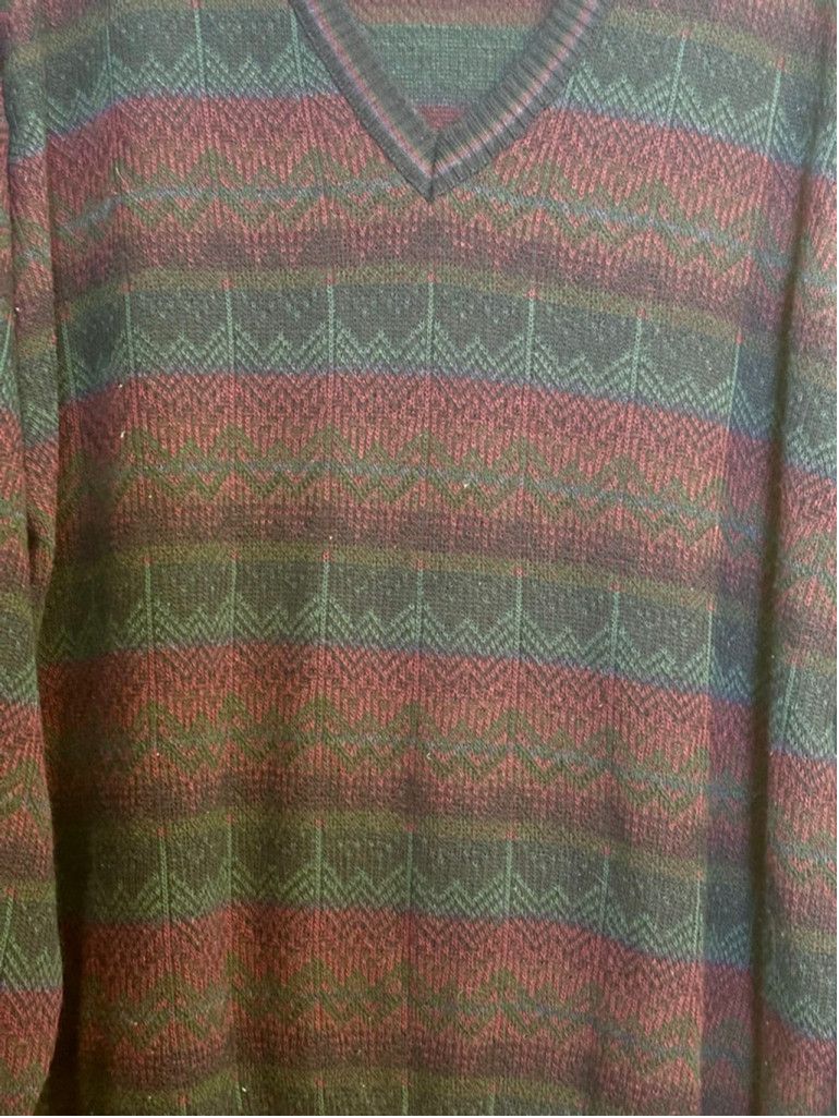 Method Vintage Italian Knit Sweater XL Retro Pattern Coogi Style Size US XL / EU 56 / 4 - 12 Thumbnail