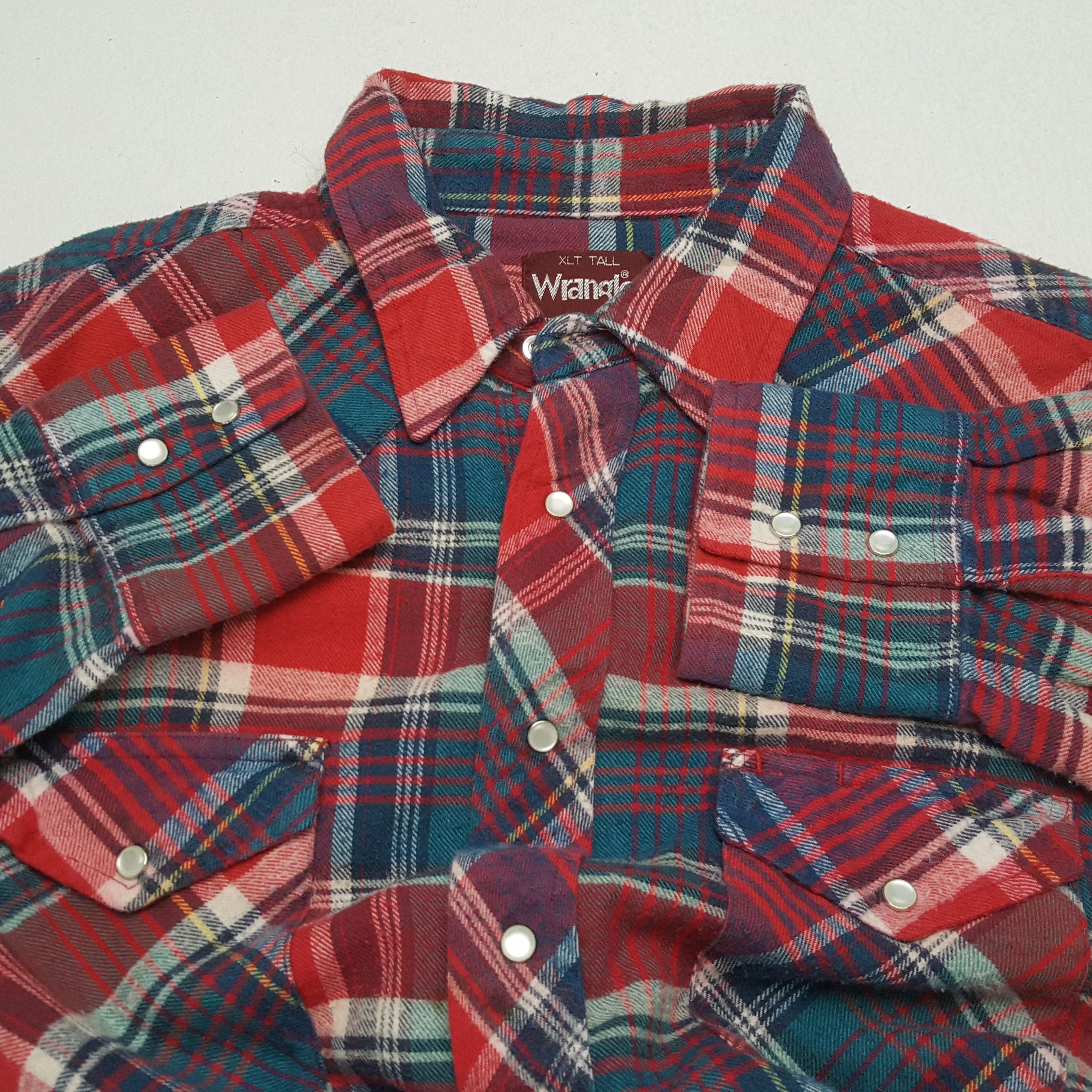 Vintage × Wrangler Vintage WRANGLER American Classic Style Multicolour Shirts Size US XL / EU 56 / 4 - 7 Thumbnail