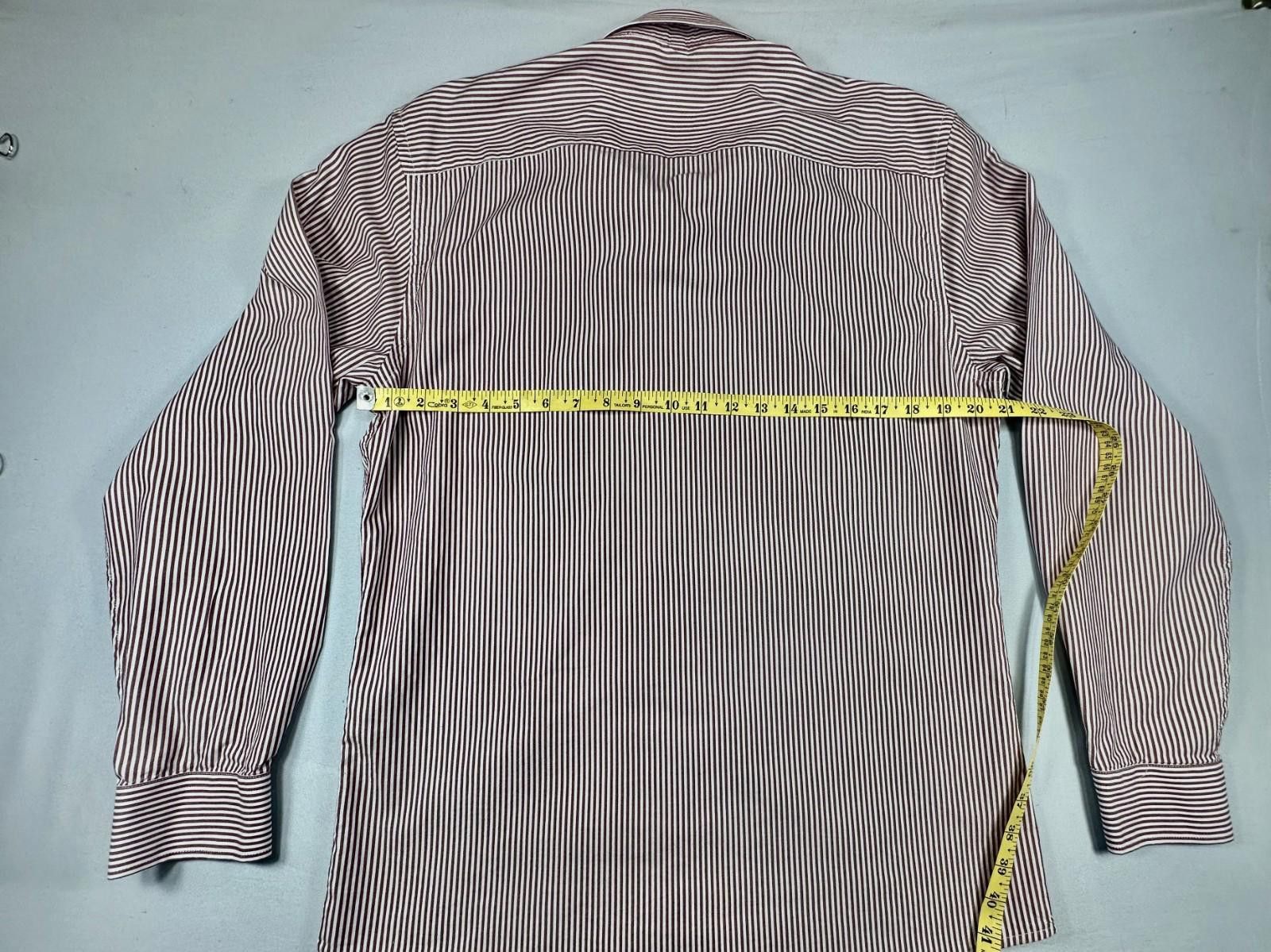 Frank & Oak Frank & Oak Men's Large Red Striped Button Down Shirt Size US L / EU 52-54 / 3 - 4 Thumbnail