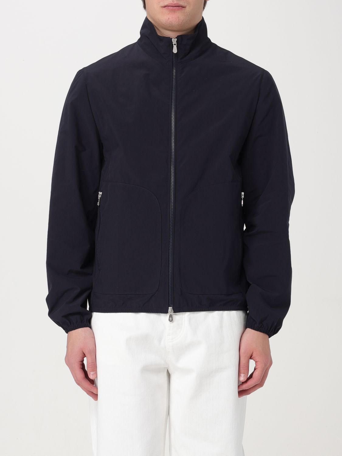 image of Brunello Cucinelli Jacket Men Blue (Size Medium)
