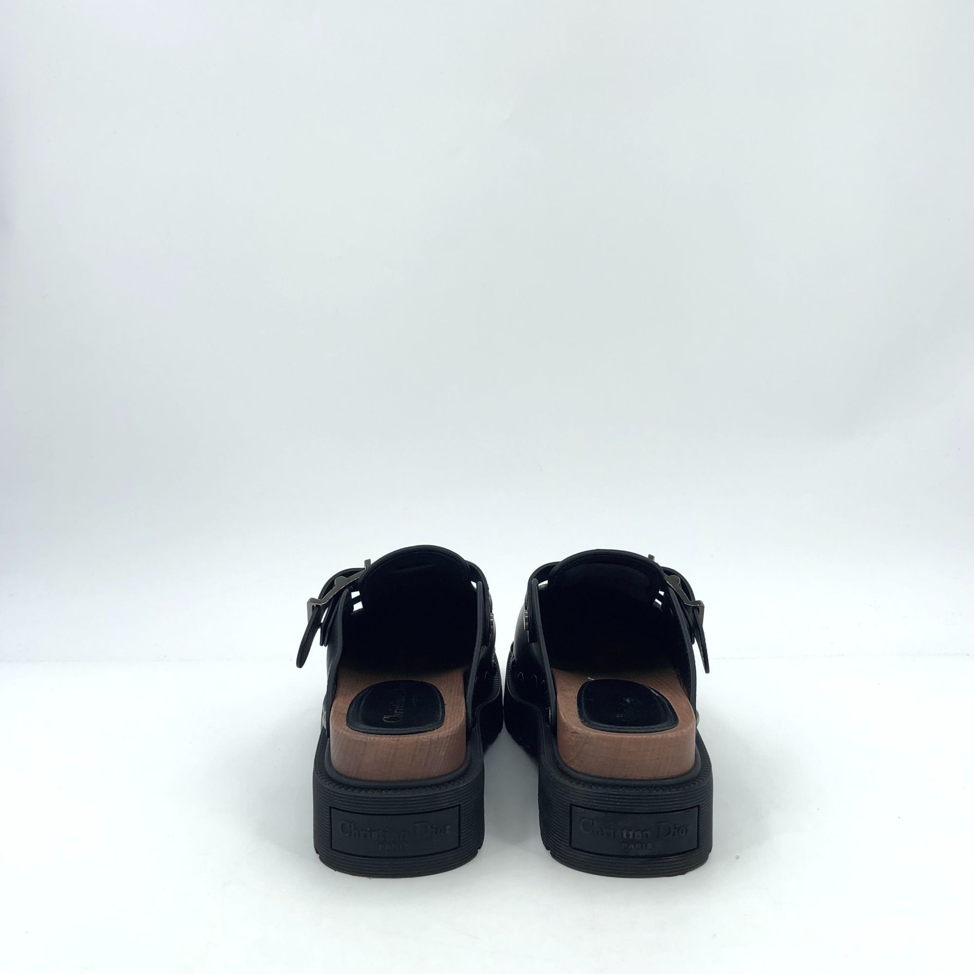 Dior Christian Dior Quake 36 Black Leather Riveted Round-Toe Thic Size US 6 / IT 36 - 7 Thumbnail