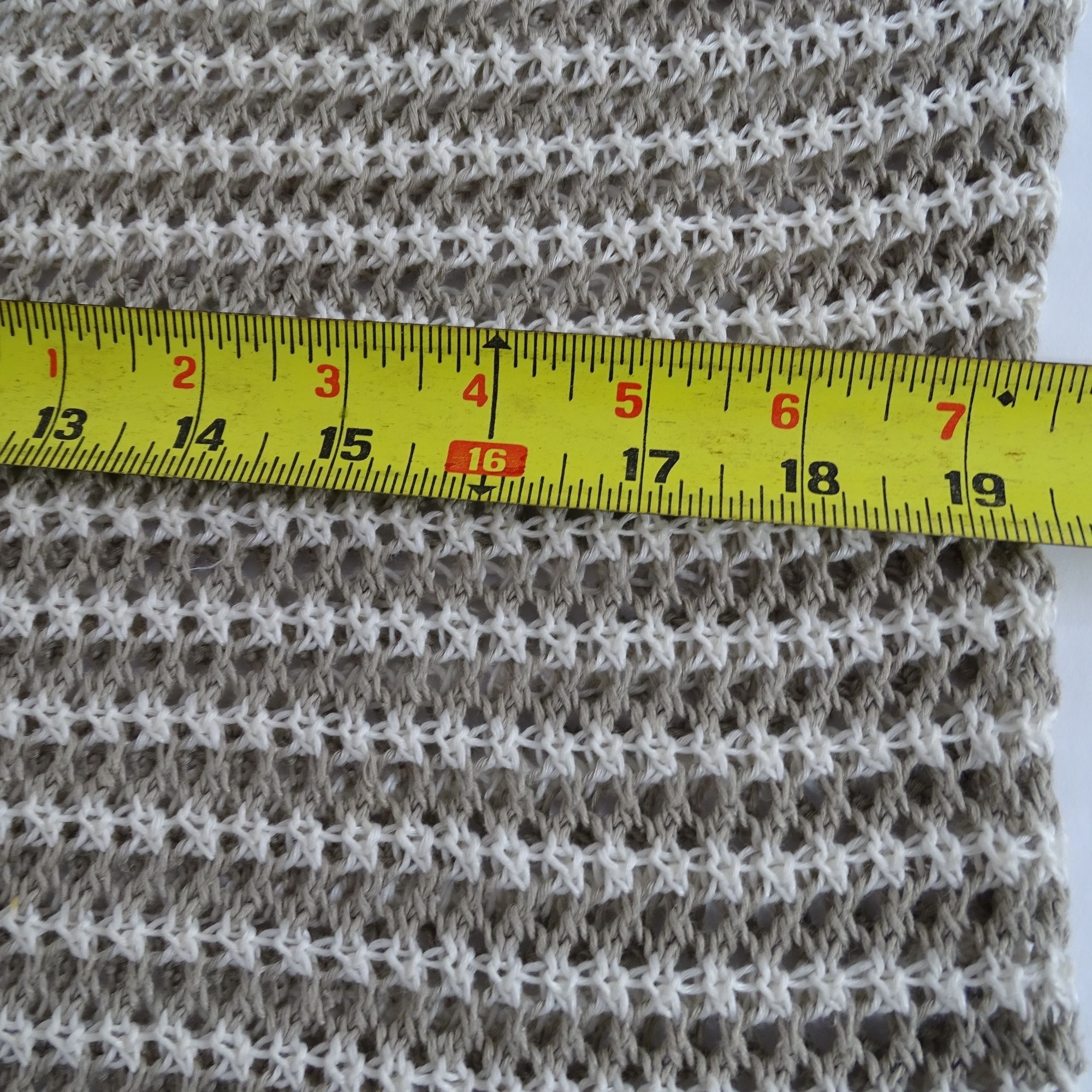 Other 360 Sweater Beige Stripe Open Knit Pullover Tunic Top Size S Size S / US 4 / IT 40 - 8 Thumbnail