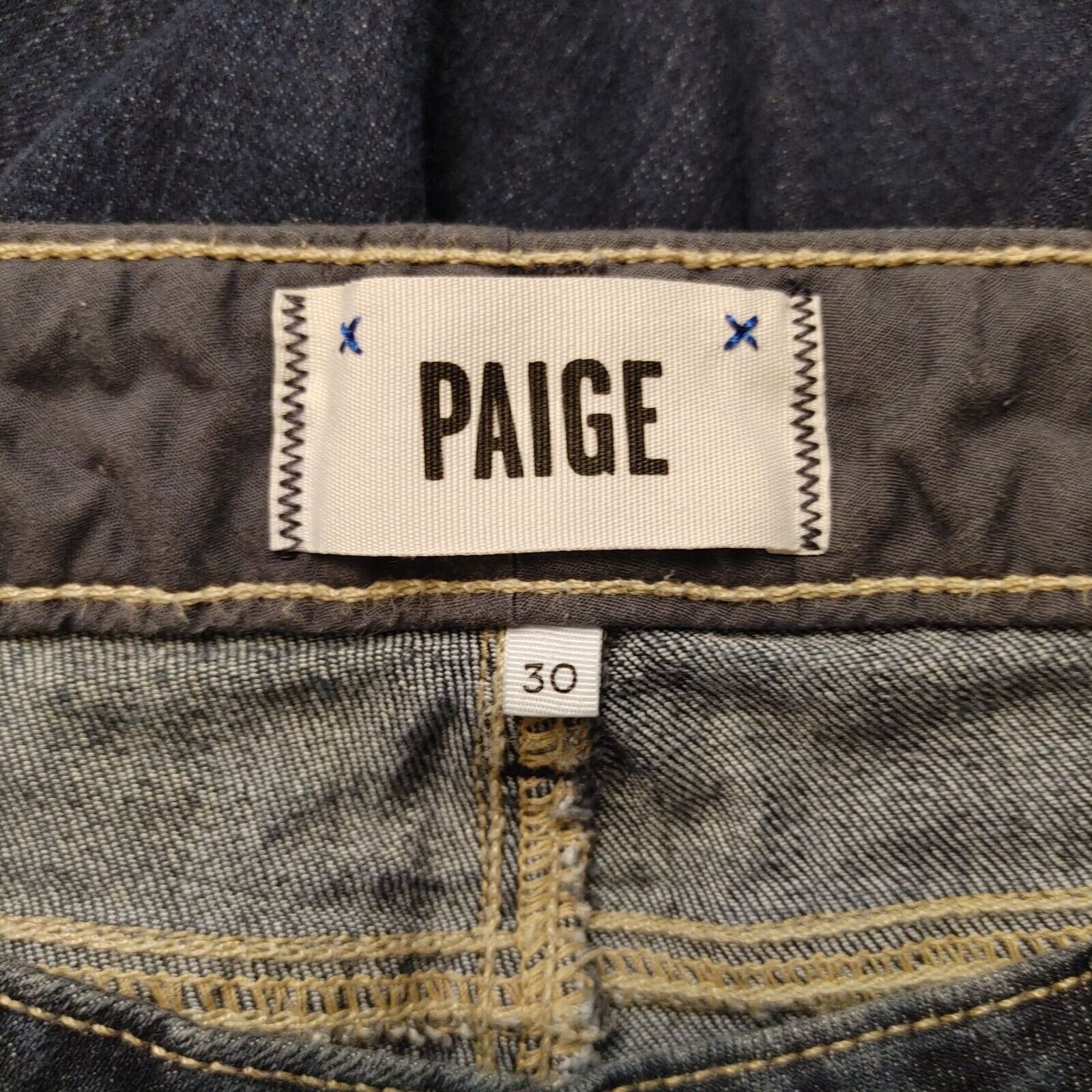 Paige Paige | Women's Skinny Bootcut Dark Wash Blue Jeans 30 Size 30" / US 8 / IT 44 - 2 Thumbnail
