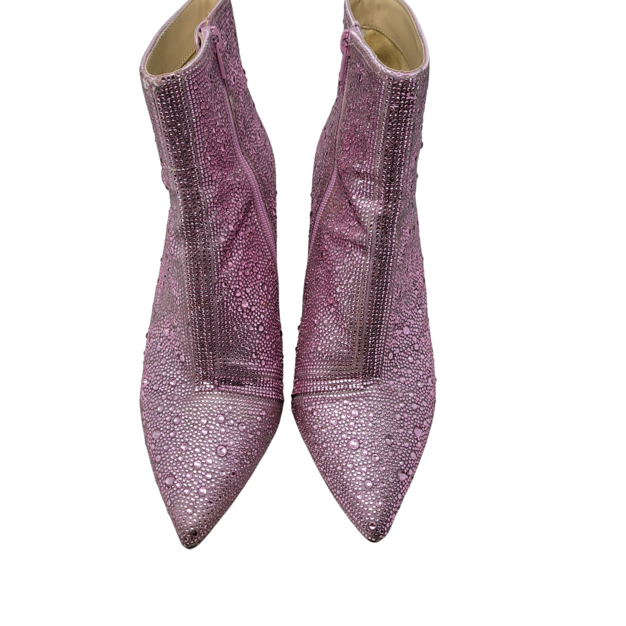 Betsey Johnson Betsey Johnson Cady Light Pink Rhinestone Ankle Booties 11 S Size US 11 / IT 41 - 4 Thumbnail
