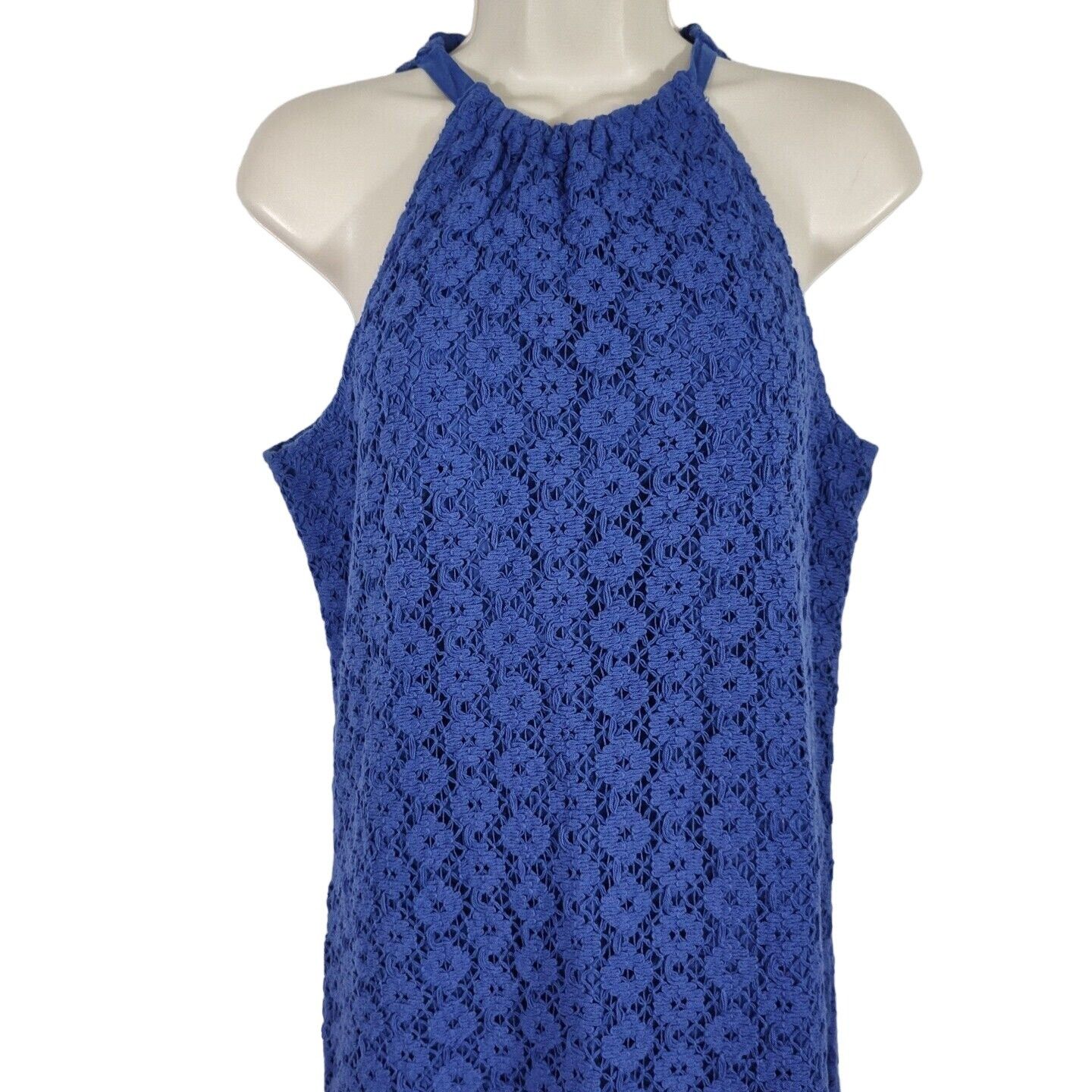 Other A New Day Blue Sleeveless Crochet Midi Dress Women Size S Size S / US 4 / IT 40 - 2 Thumbnail