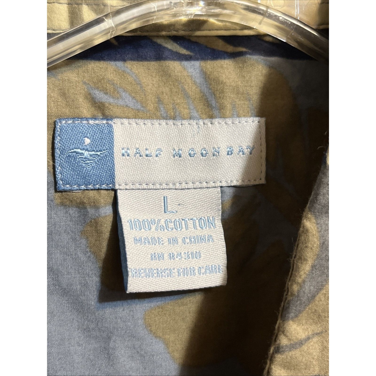 Other Half Moon Bay Shirt Men's Size Large Button Up Leaf Print Size US L / EU 52-54 / 3 - 3 Thumbnail
