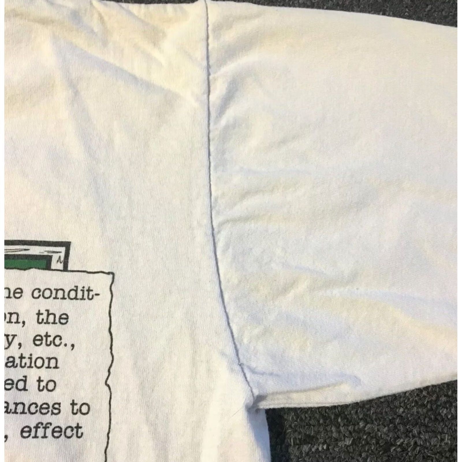 Elwood VINTAGE 1990 Phoenix Arizona 122 Degree Day Shirt S USA Single Stitch Heat Wave Sun White Mens Short Sleeve Hazelwood T-Shirt Retro Grunge 90s Size US S / EU 44-46 / 1 - 5 Thumbnail