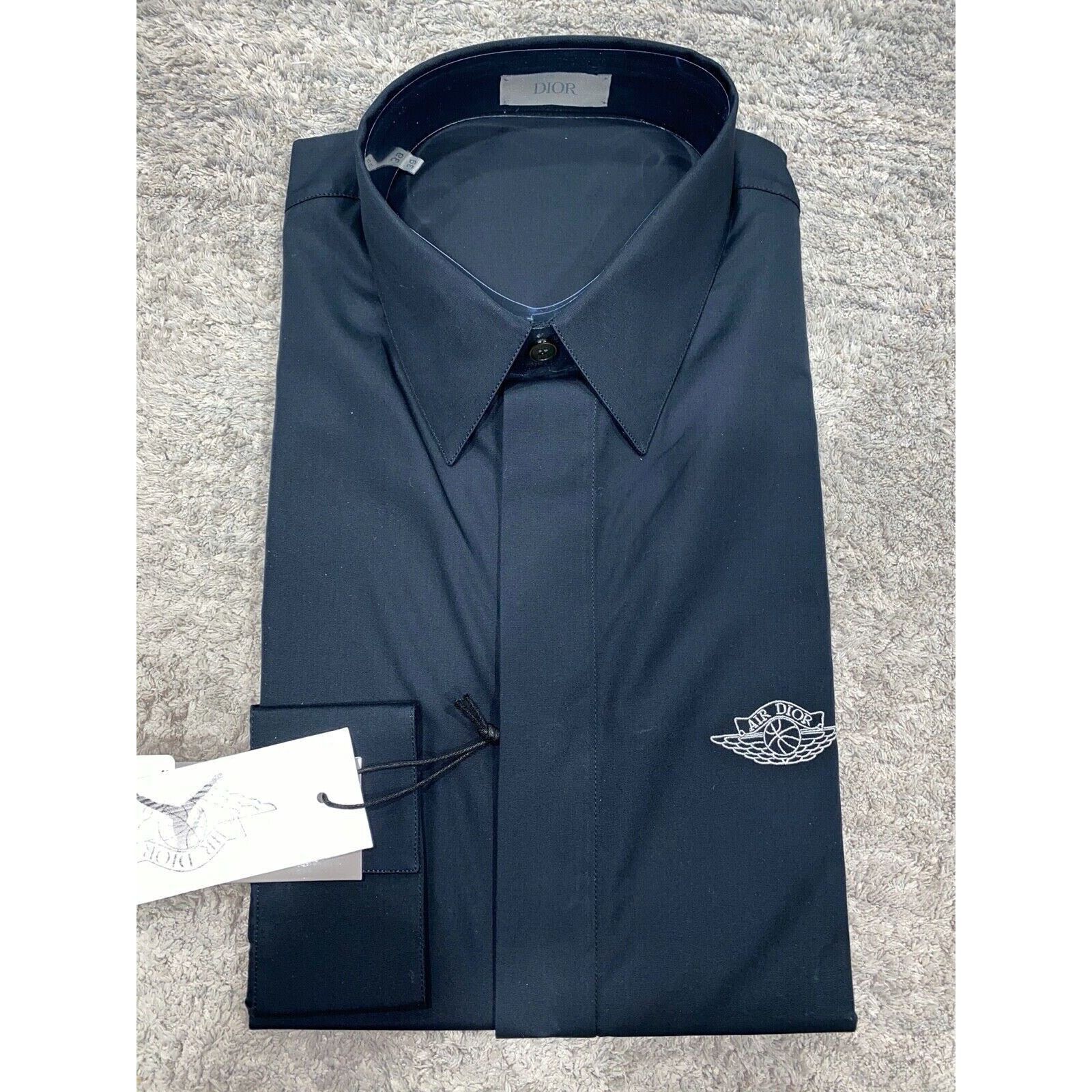 Dior Air Dior Jordan Wing Basketball Blue Logo Long Sleeve Button Size US M / EU 48-50 / 2 - 3 Thumbnail