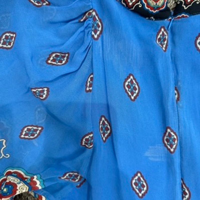 Farm Rio FARM Rio Anika Tiles Blue Maxi Dress in Blue, Size XS Size XS / US 0-2 / IT 36-38 - 8 Thumbnail