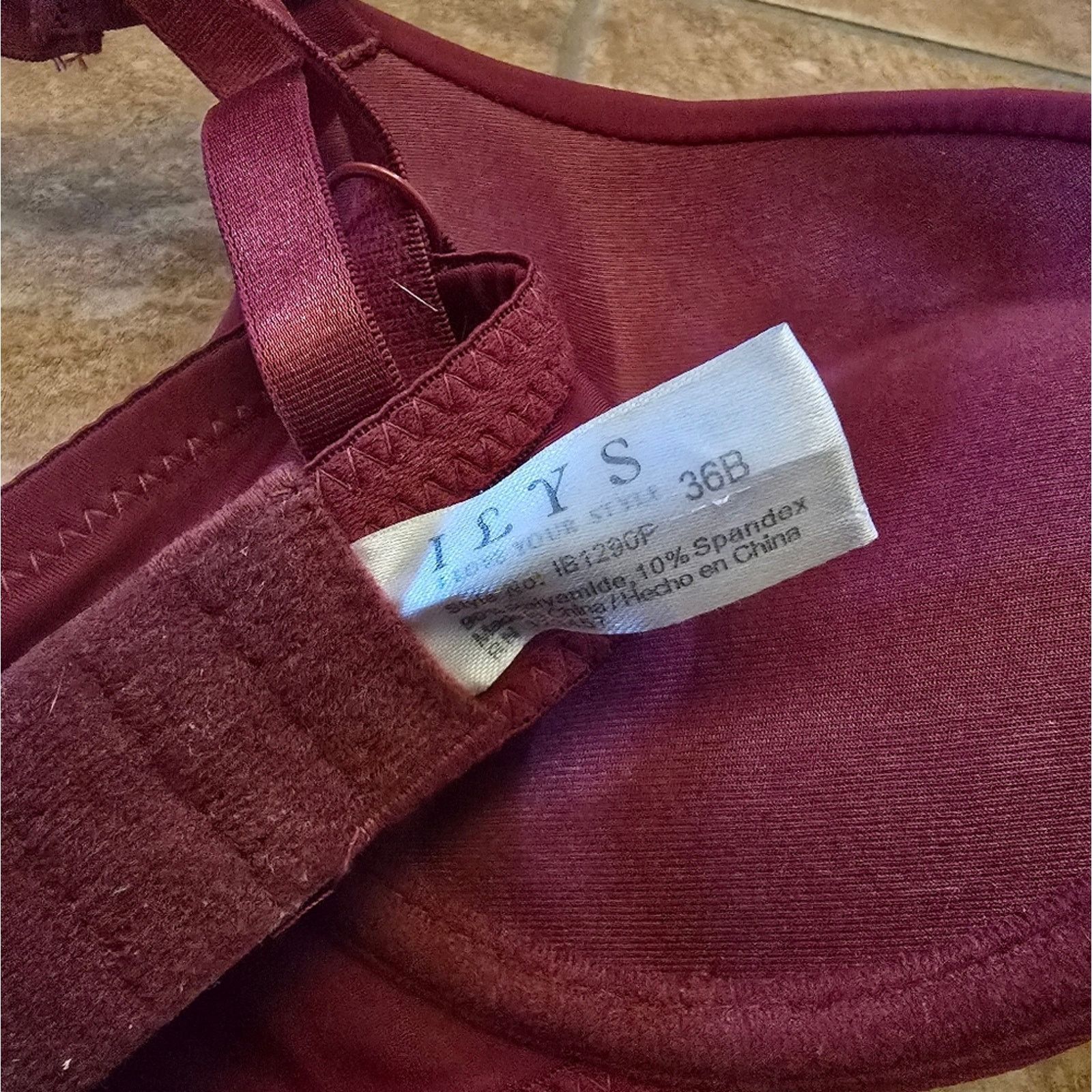 Other Burgundy | I L Y S | Bold Push Up Bra Size ONE SIZE - 3 Thumbnail