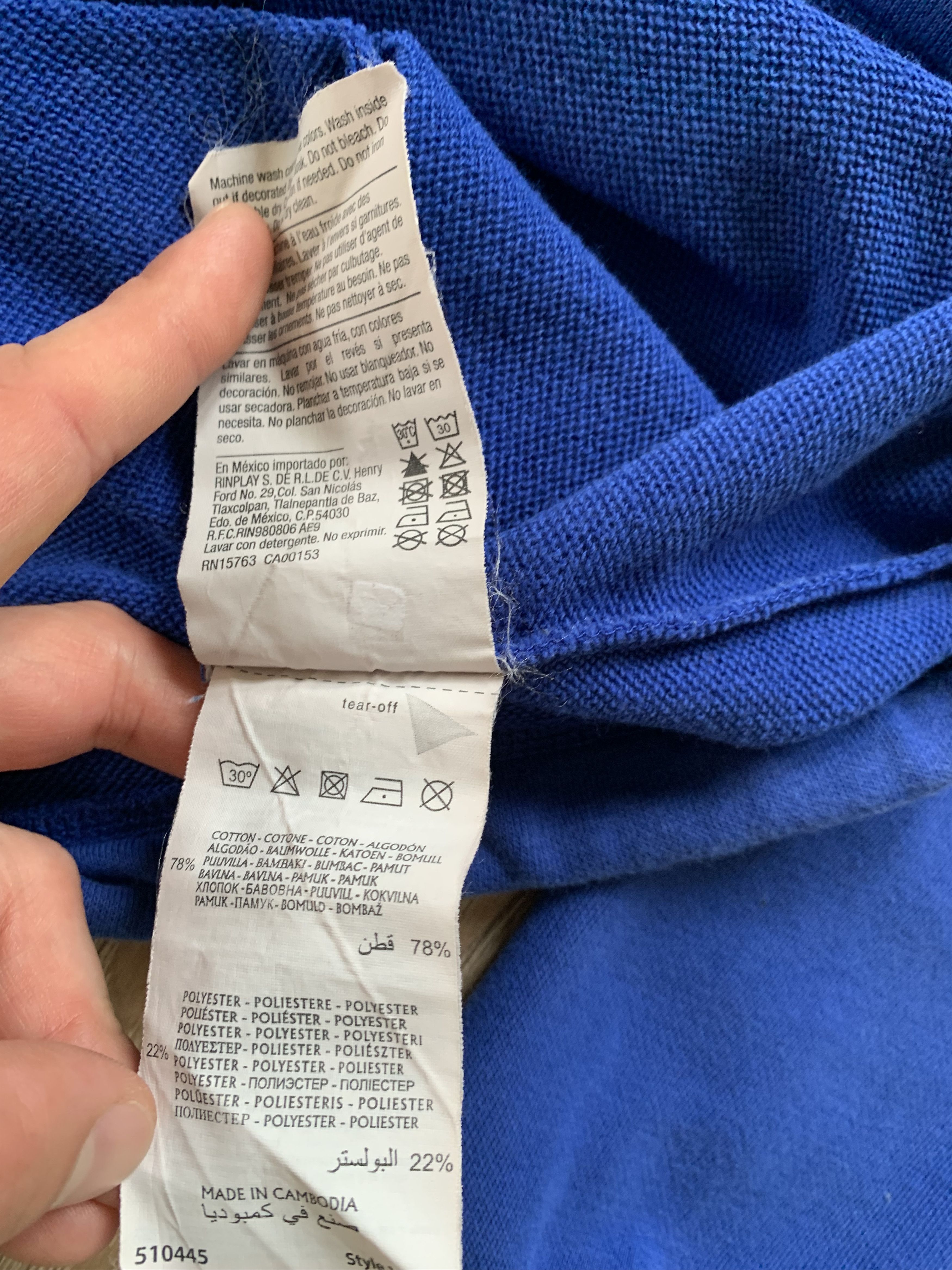 Champion × Vintage Champion Vintage Centr Logo Blue Hoodie Size US L / EU 52-54 / 3 - 8 Thumbnail