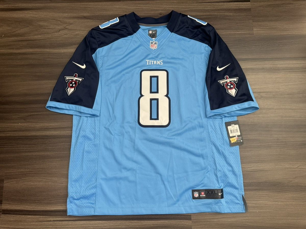 Nike Marcus Mariota #8 Tennessee Titans NFL Elite Stitched Jersey Size US XXL / EU 58 / 5 - 1 Thumbnail