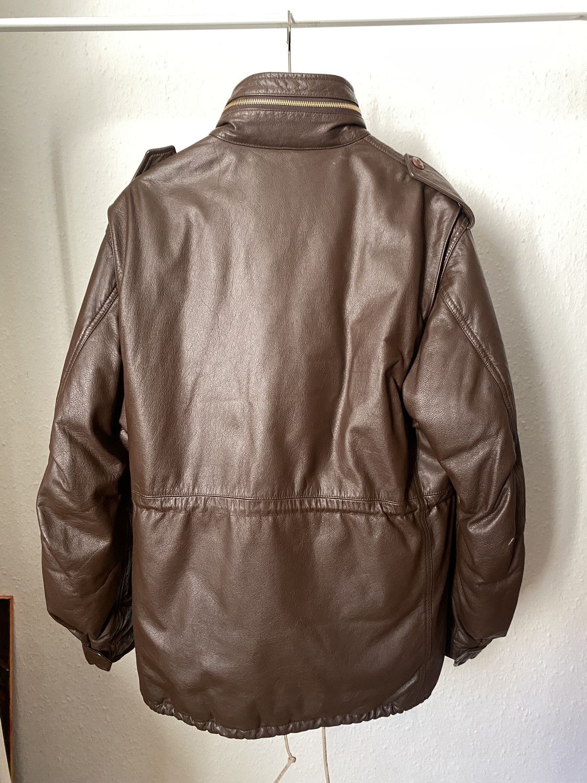 Bape Bape Leather M-65 Down Jacket Size US L / EU 52-54 / 3 - 10 Thumbnail
