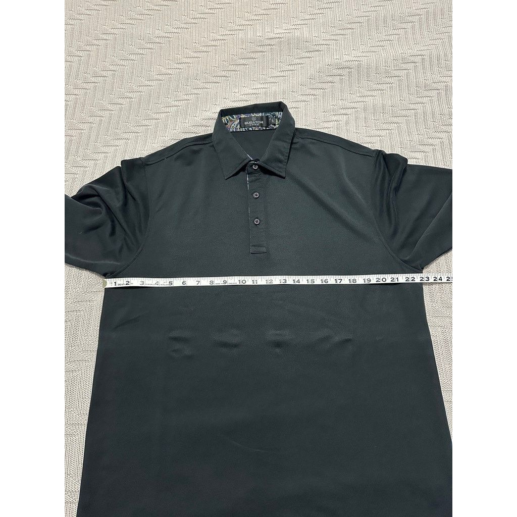 BUGATCHI Bugatchi black long sleeve polo size L Size US L / EU 52-54 / 3 - 5 Thumbnail