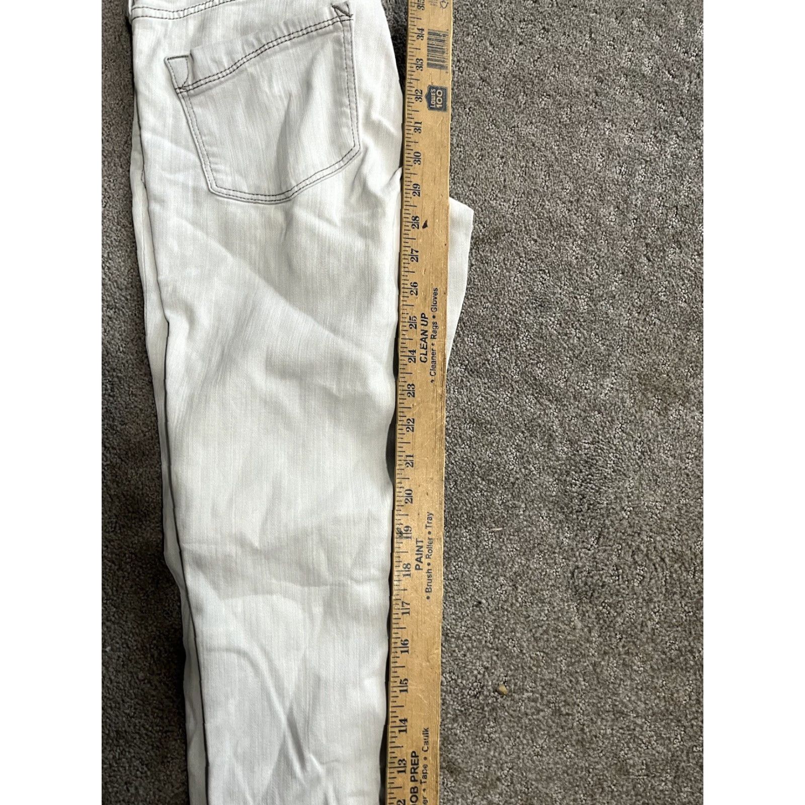 Express Express Ultimate Skinny Jeans Women 2 Regular Gray High Rise Stretch Denim Gothic Grunge Size 26" / US 2 / IT 38 - 7 Thumbnail