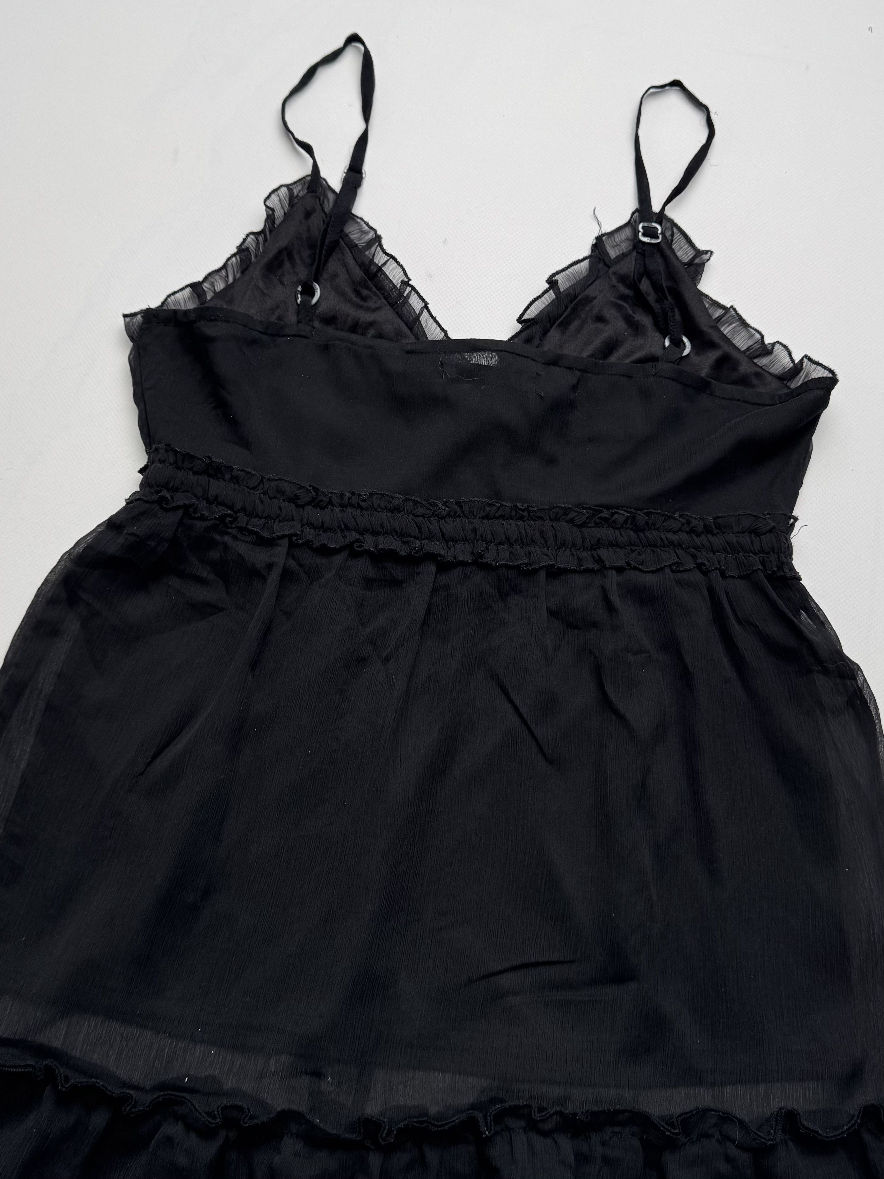 Vintage Vintage Cami Top Ruffle Trim Sleeveless V Neck Layered E2 Size S / US 4 / IT 40 - 6 Thumbnail