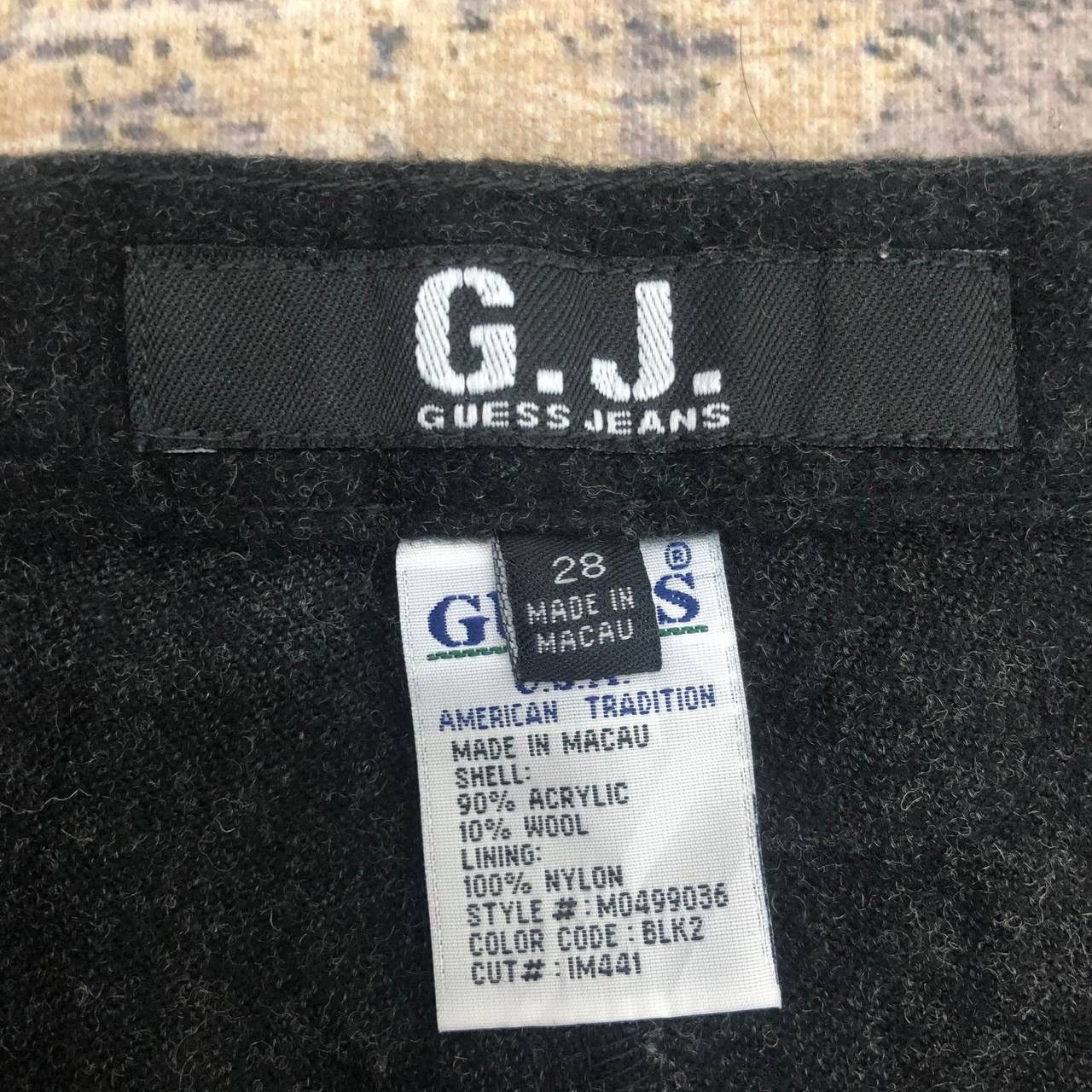 Guess P862. GUESS WOOL BAGGY PANTS Size 28" / US 6 / IT 42 - 10 Thumbnail