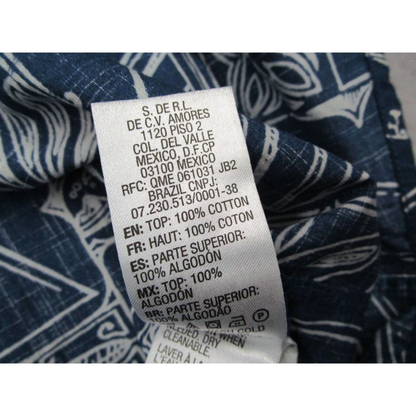 Quiksilver Quiksilver Waterman Blue Short Sleeve Button Up Shirt Medium Tailored Fit Hawaiian Nautical Mens Size US M / EU 48-50 / 2 - 4 Thumbnail