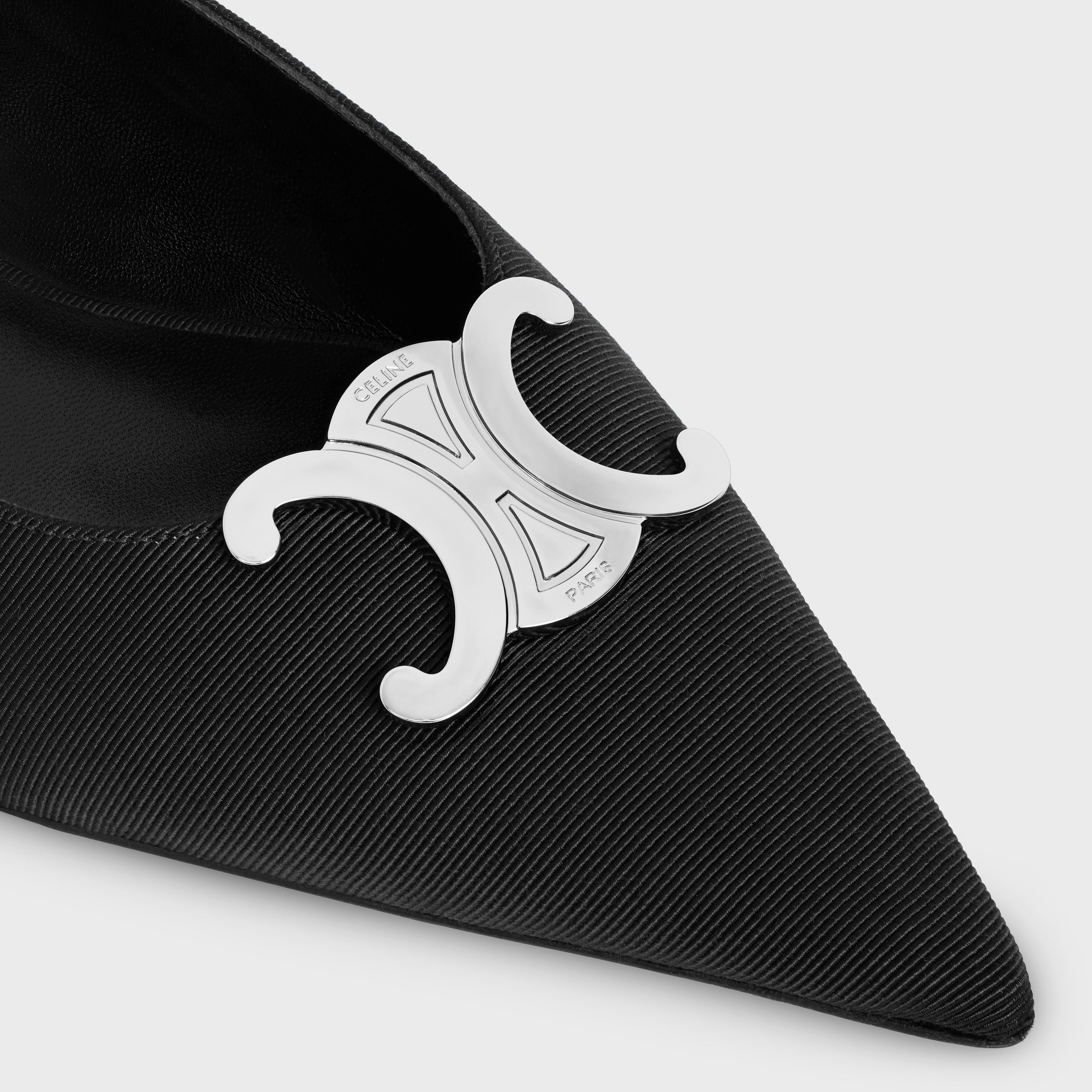 Celine o1bcso1str0925 358012285C Slingback Alma Triomphe Flats Size US 8 / IT 38 - 4 Thumbnail