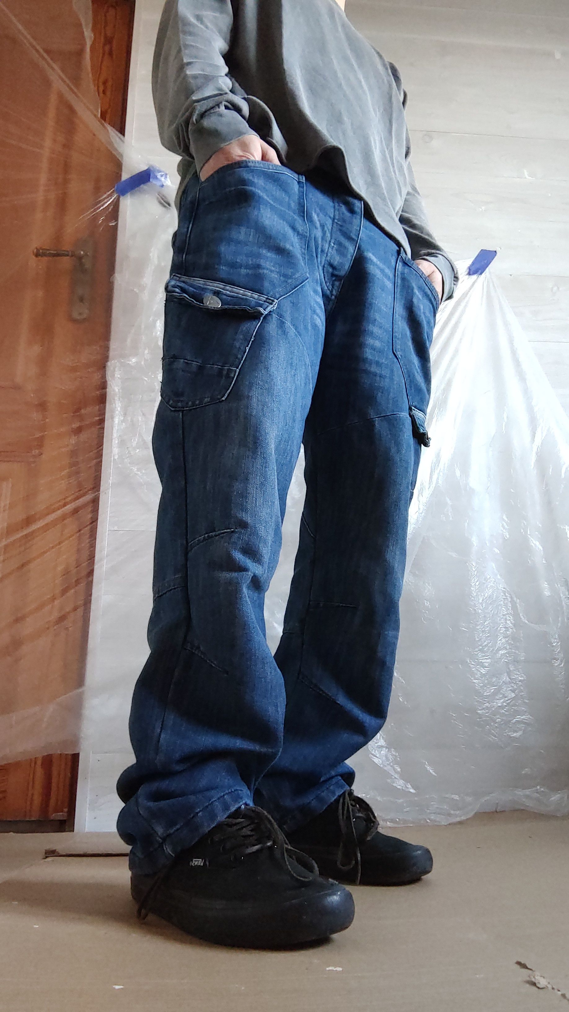 Airwalk Vintage AIRWALK Cargo Pants Denim Alt skate Opium Size US 34 / EU 50 - 14 Thumbnail
