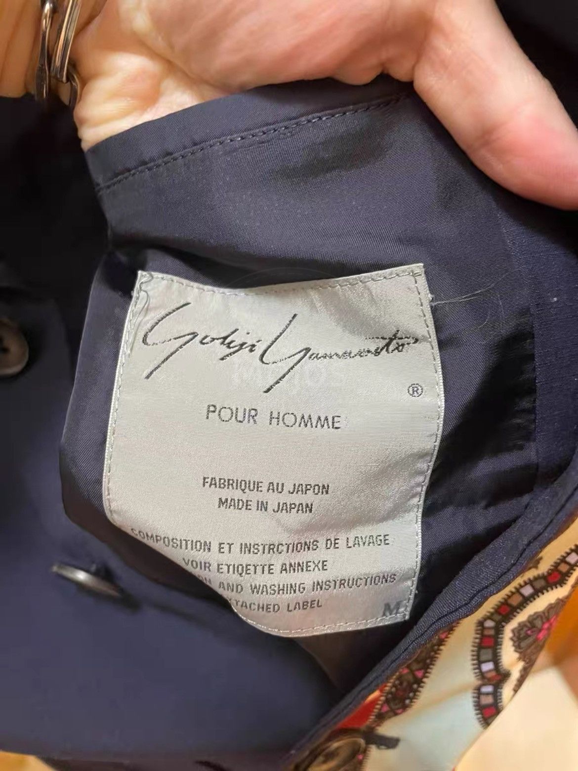 Yohji Yamamoto Yohji Yamamoto Pour Homme 91SS Pattern Jacket-2508 Size US M / EU 48-50 / 2 - 6 Thumbnail