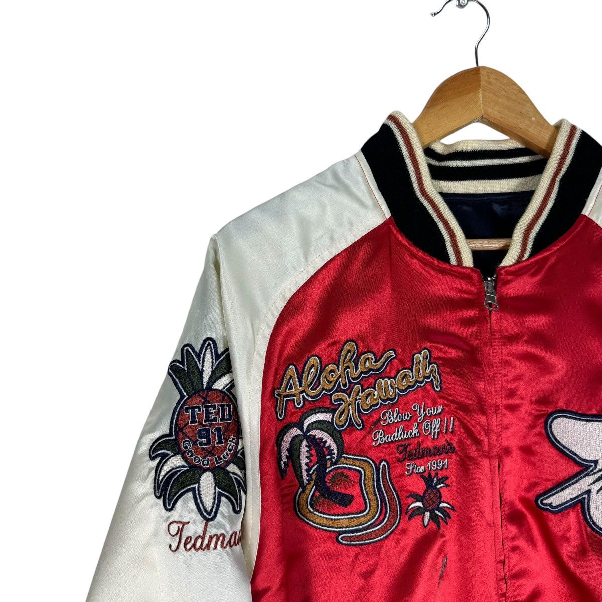 Tedman × Vintage ❄️TED COMPANY ALOHA HAWAII REVERSIBLE SUKAJAN JACKET Size US M / EU 48-50 / 2 - 5 Thumbnail