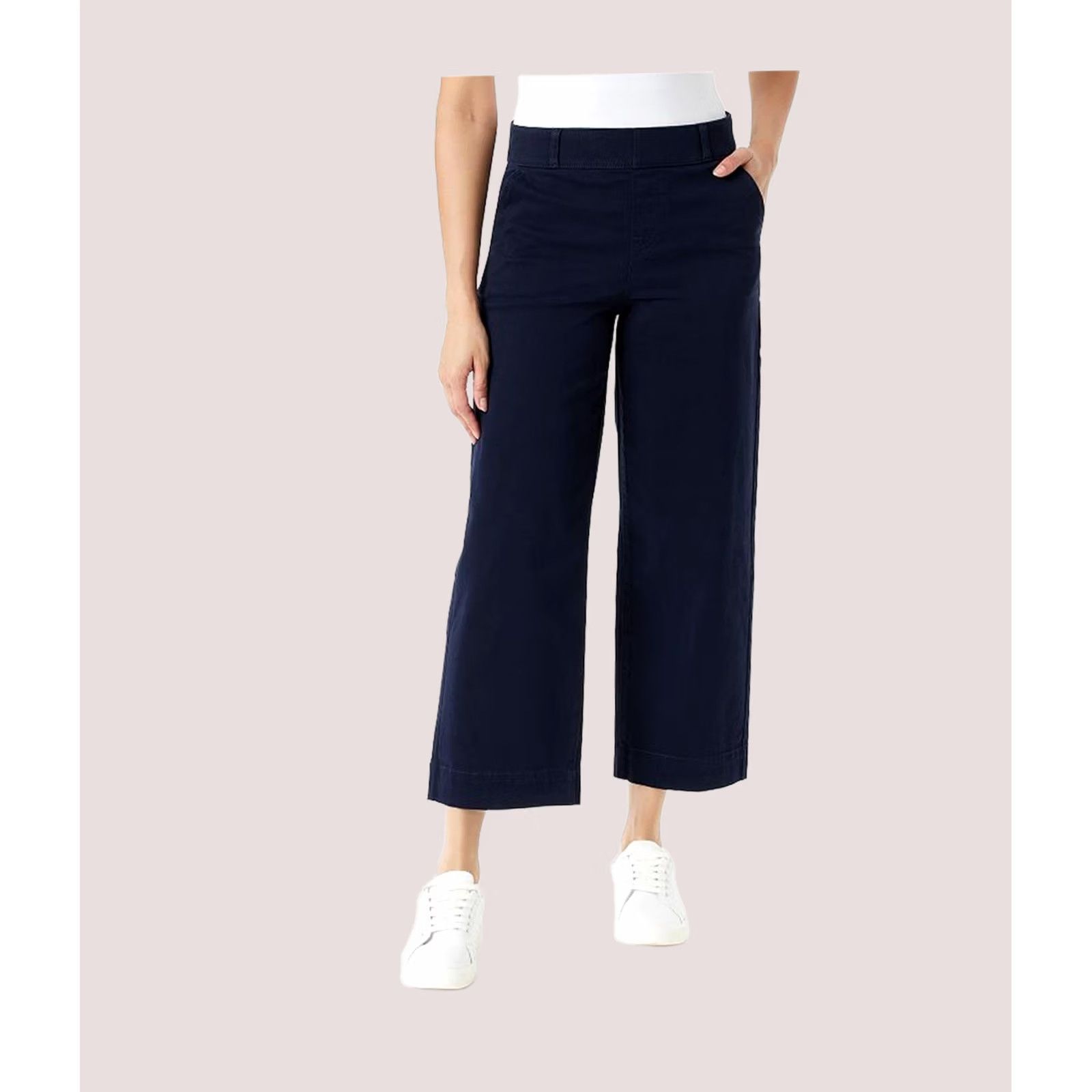 Gloria Vanderbilt Gloria Vanderbilt Womens Shape Effect Stretch Cropped Casual Pants blue 4 Size 27" / US 4 / IT 40 - 1 Preview