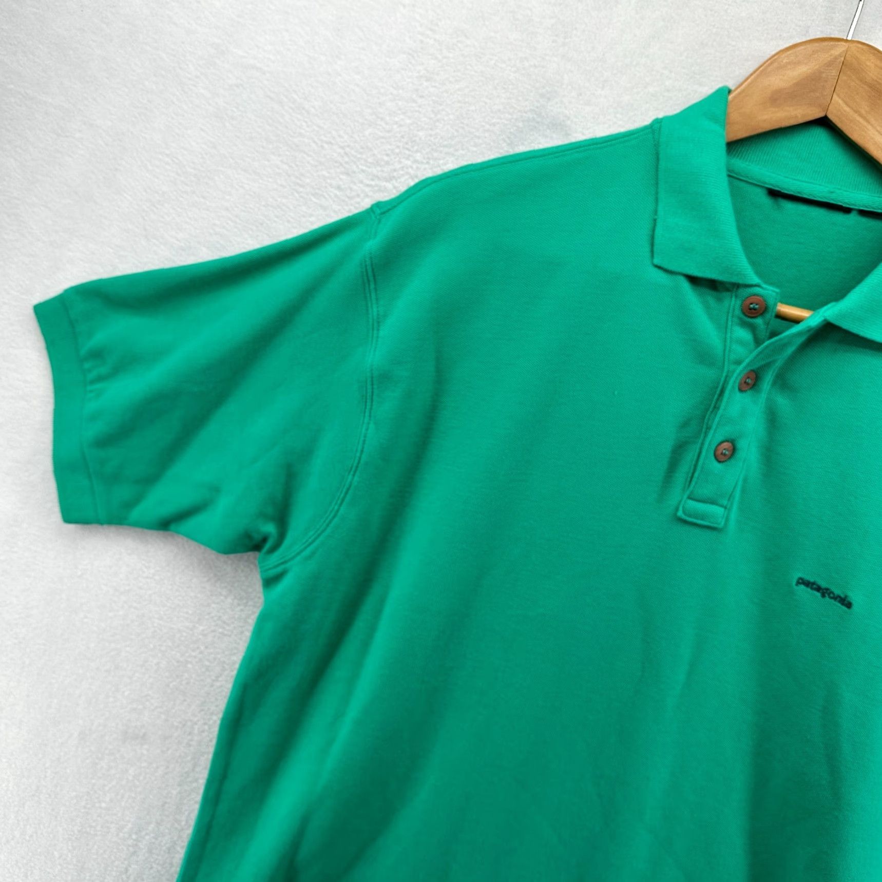 Patagonia Patagonia Polo Shirt Blue Men's L Golf Cotton Short Sleeve Collared Button Size US L / EU 52-54 / 3 - 3 Thumbnail