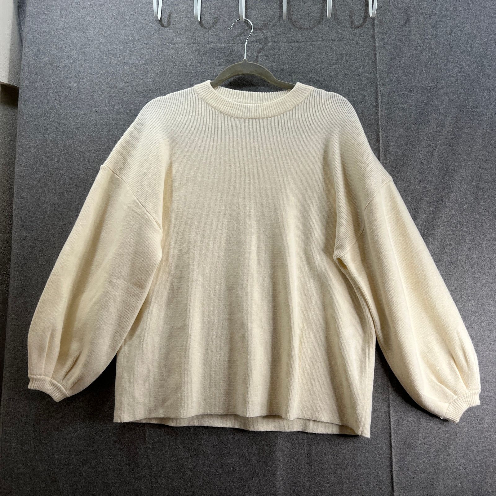 Other Lulu's Sweater Womens Size XS Ivory Knitted Pullover Size XS / US 0-2 / IT 36-38 - 8 Thumbnail