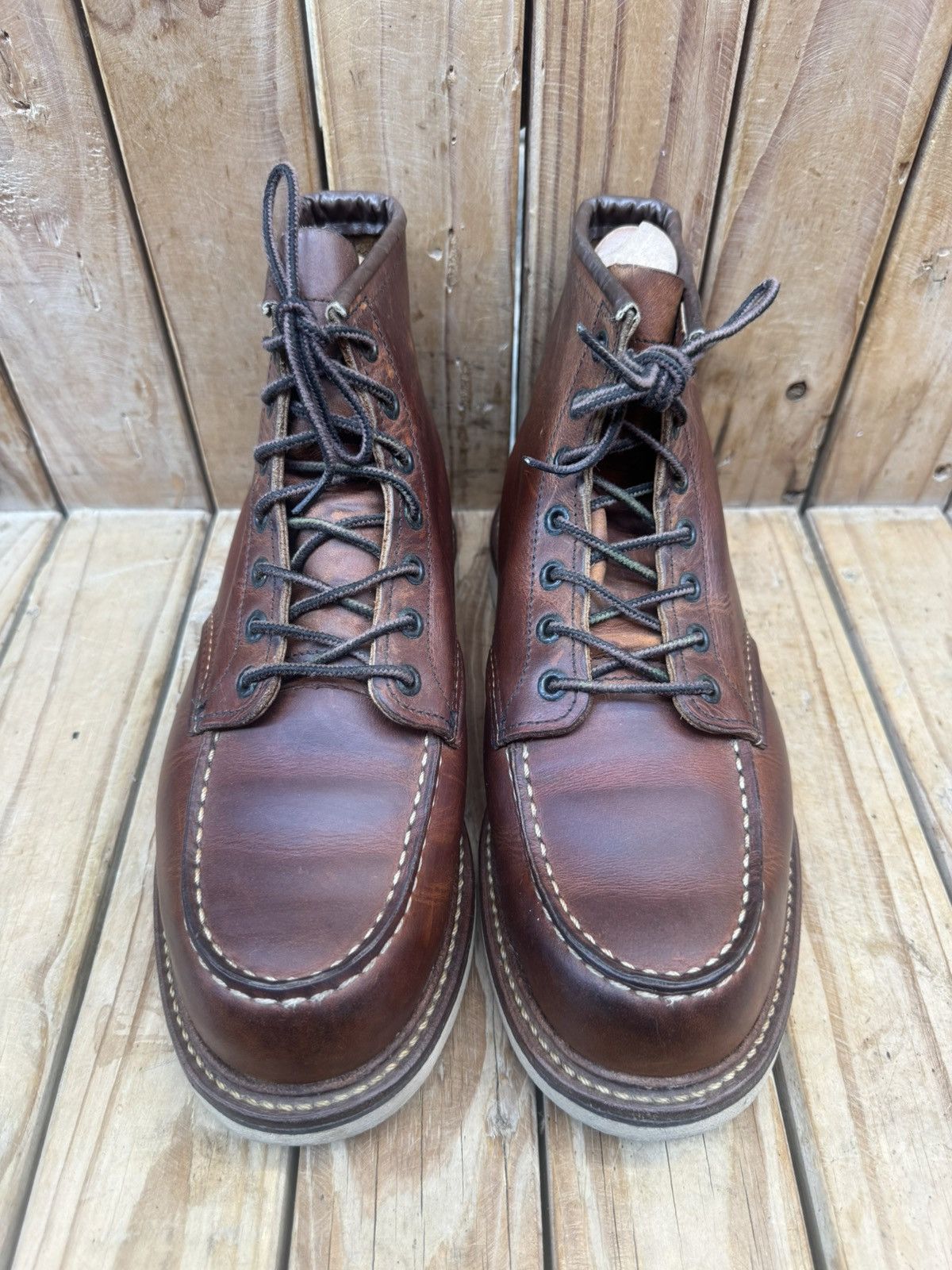 Red Wing Red Wing 1907 Copper Rough Brown Boots UK 7.5 D | EUR 41.5 Size US 8.5 / EU 41-42 - 3 Thumbnail