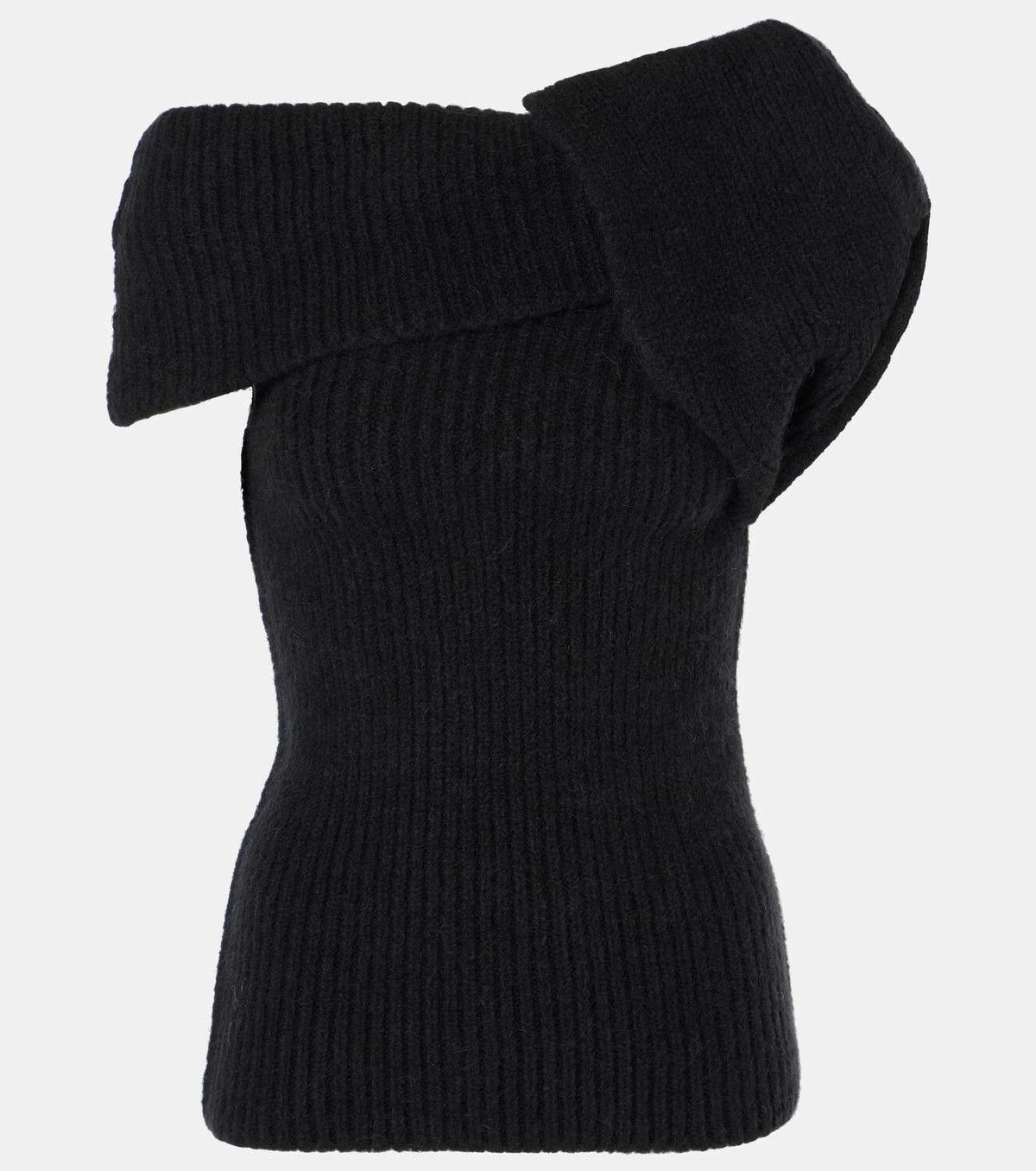 Rick Owens o1y0126 Sleeveless Sweater in Black Size S / US 4 / IT 40 - 1 Thumbnail