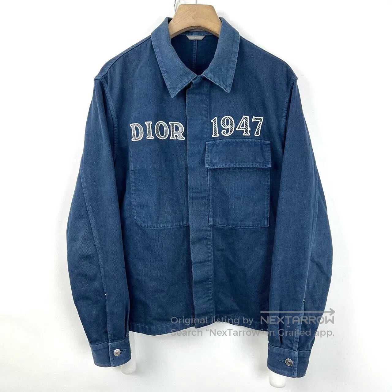 Dior Dior 1947 Embroidered Logo Denim Jacket. Size US S / EU 44-46 / 1 - 1 Thumbnail