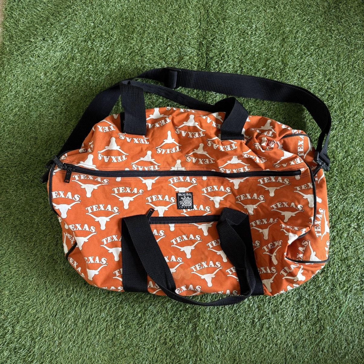 Vintage Vintage Texas Longhorns Duffle Bag Orange Broad Bay Cotton Size ONE SIZE - 2 Thumbnail