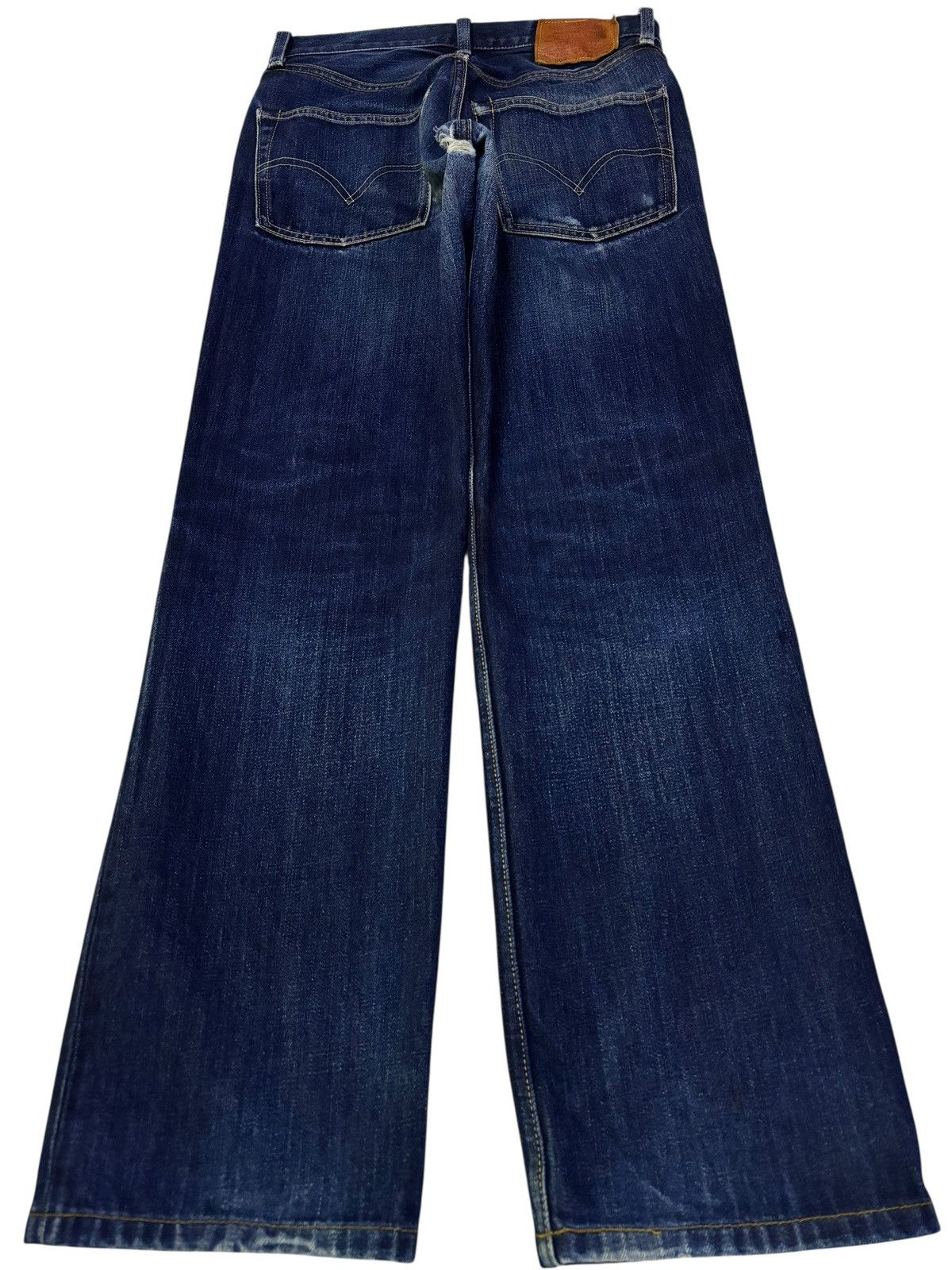Levi's Vtg Y2k Levis 502 Distressed Selvedge Jeans Size US 28 / EU 44 - 3 Thumbnail