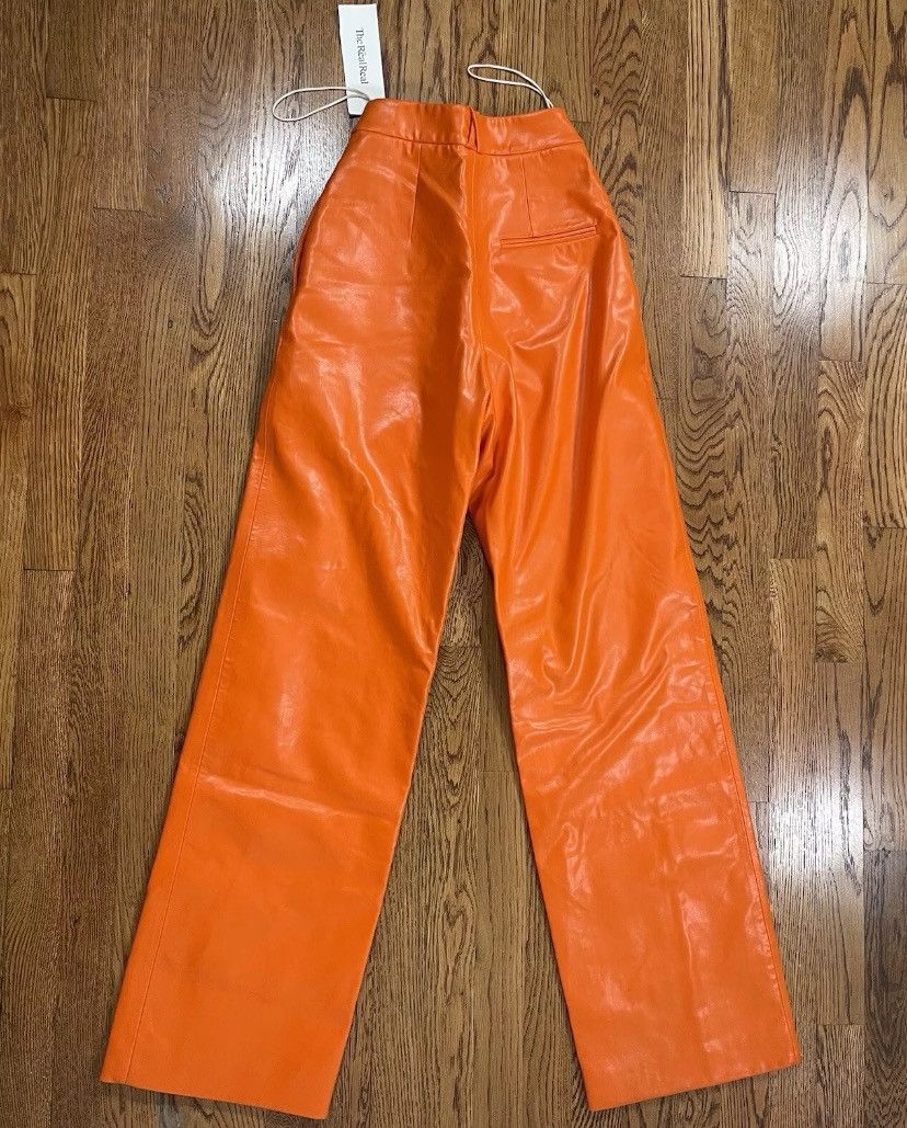 Aleksandre Akhalkatsishvili aleksandre akhalkatsishvili Leather Pants Orange Size XS Size 25" / US 0 / IT 36 - 9 Thumbnail