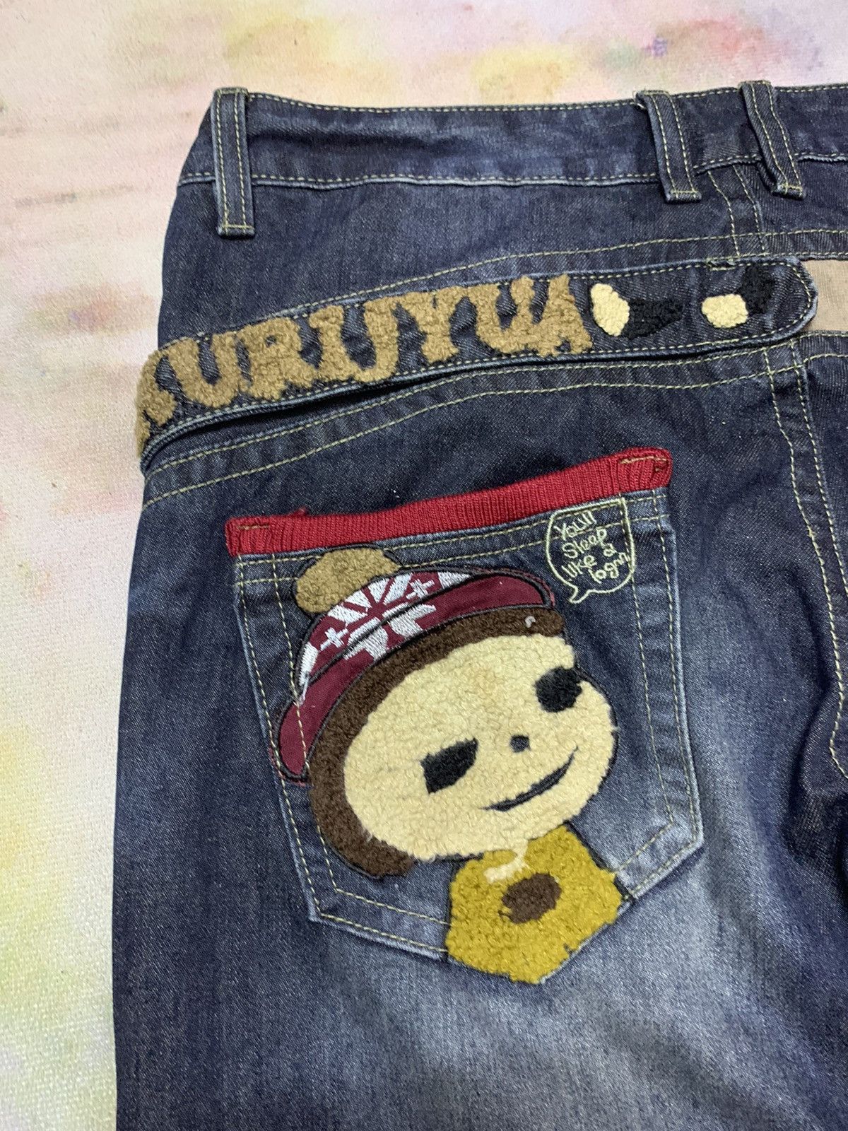 Japanese Brand Yoshitomo Nara x Kurijyua Japanese Pop Art Patchwork Size US 34 / EU 50 - 4 Thumbnail